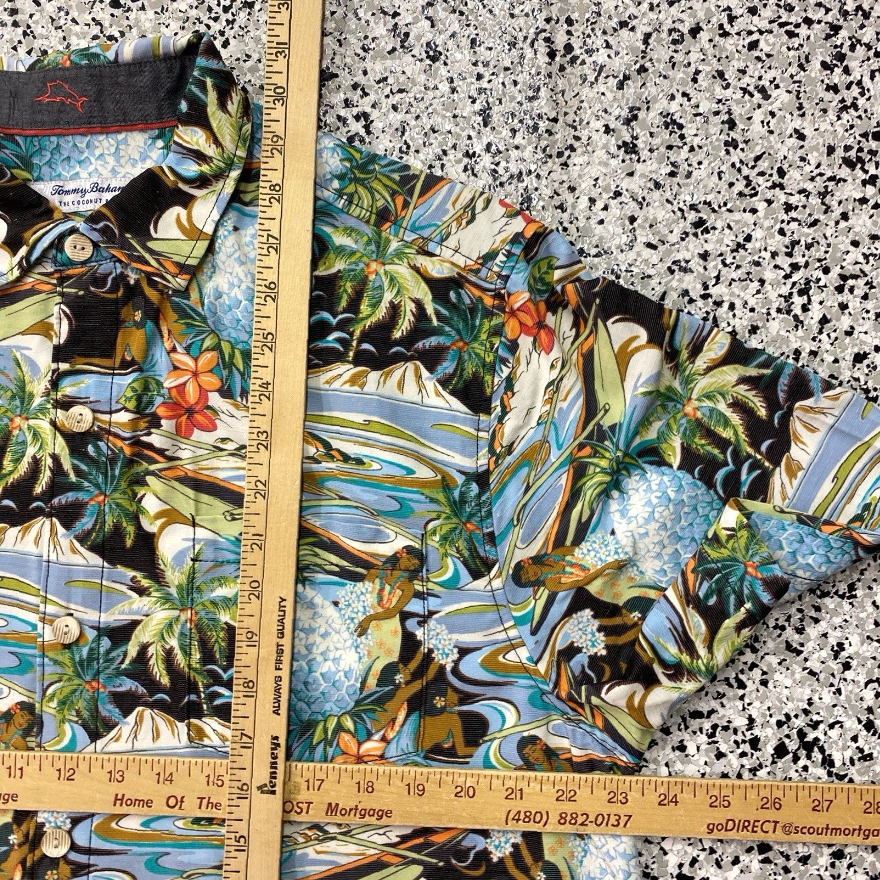 Tommy Bahama Tommy Bahama Island Zone Shirt Men L Floral Hawaiian Button-Up Silk Polyester Blue Mens Size US L / EU 52-54 / 3 - 3 Thumbnail