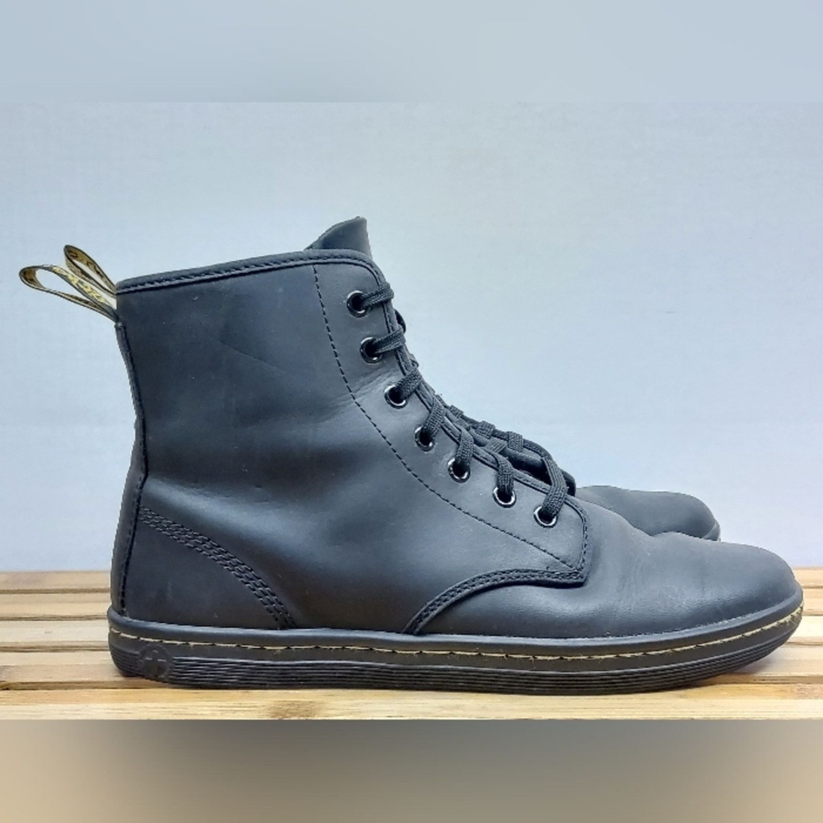 Dr. Martens Dr. Martens Womens Black Shoreditch Lace Up Mid Boots Size 9 Size US 9 / IT 39 - 6 Thumbnail