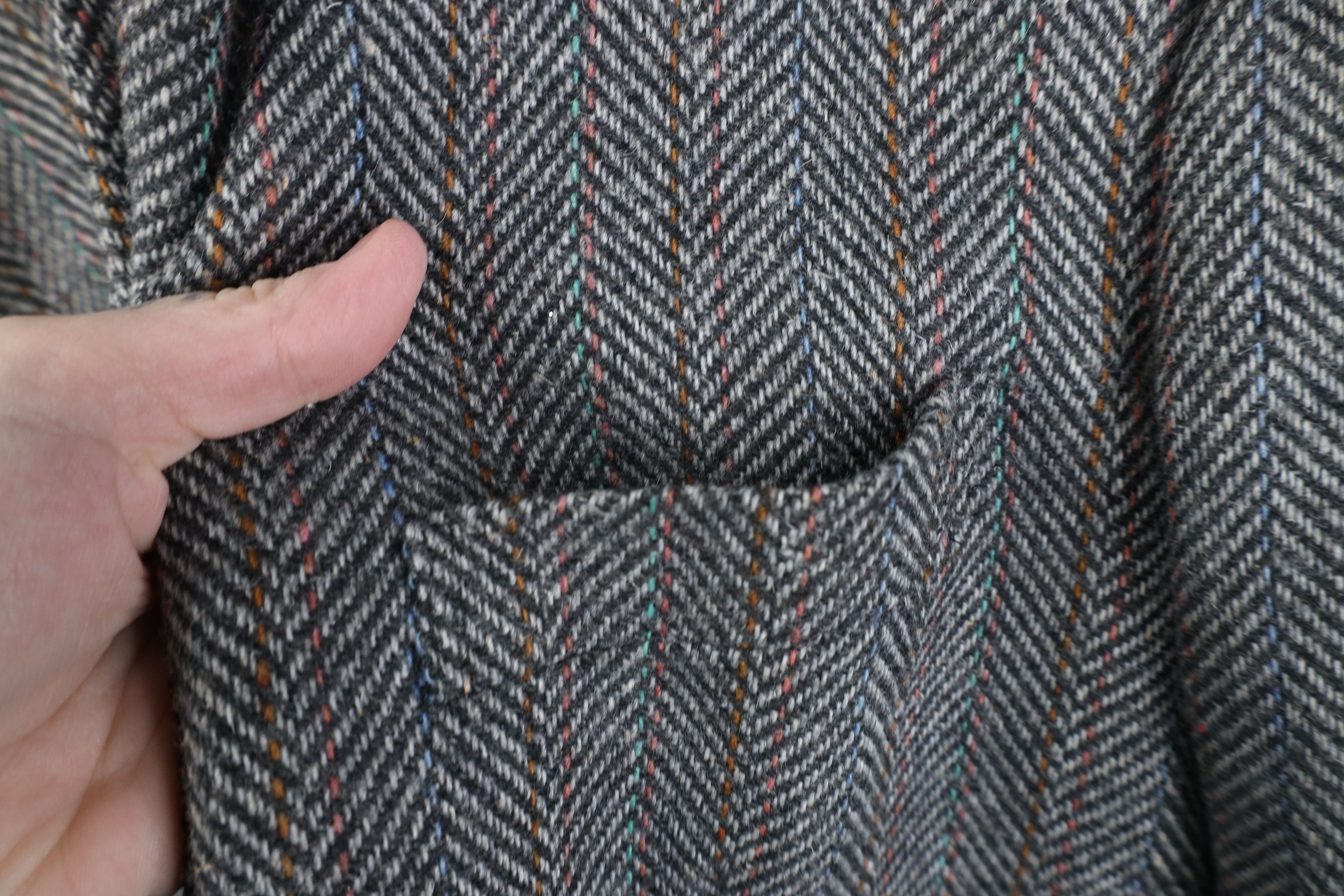 Vintage Vintage 90s Streetwear Herringbone Suit Coat Blazer Jacket Size US XXL / EU 58 / 5 - 8 Thumbnail