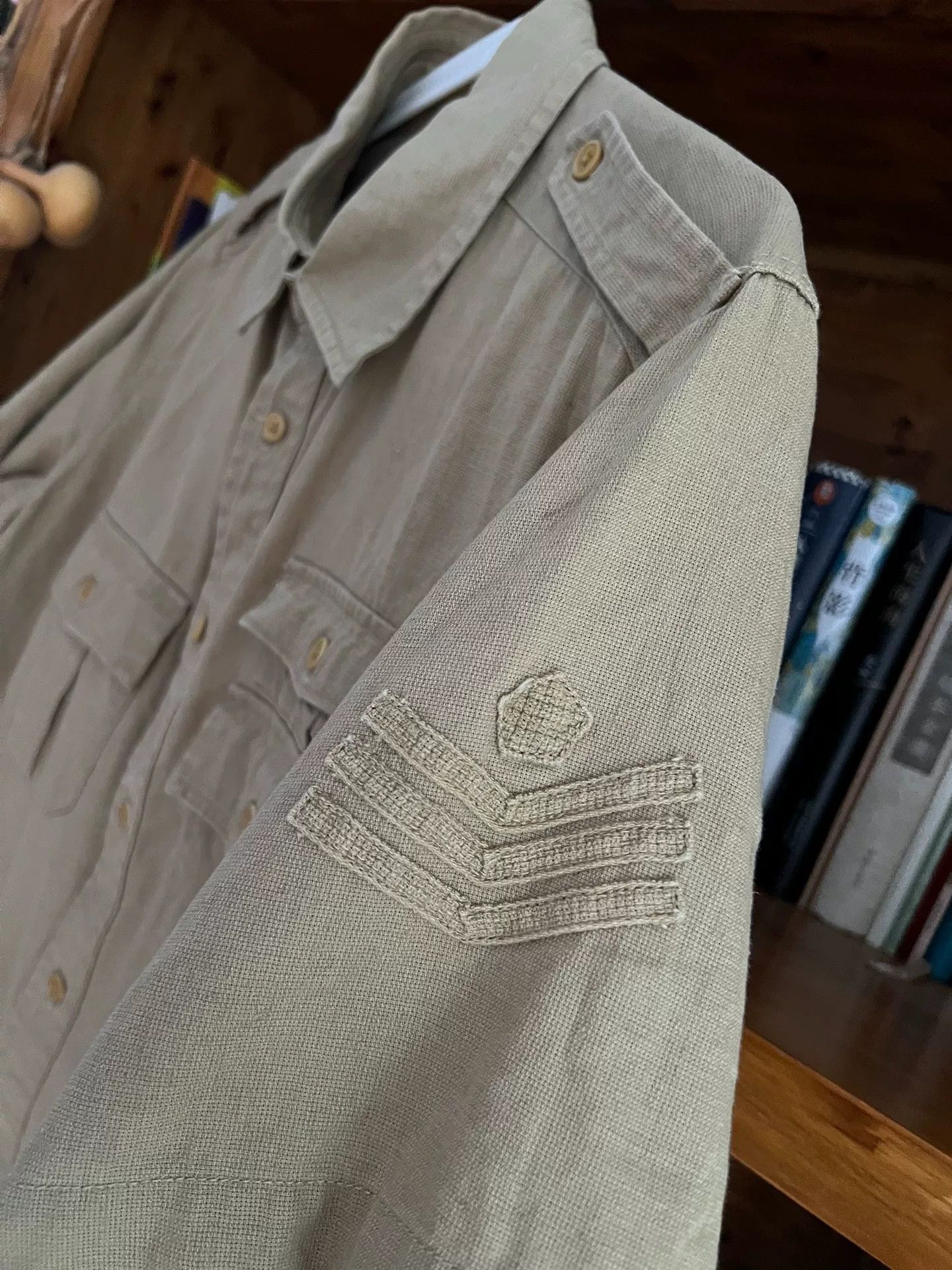 Nigel Cabourn Nigel Cabourn Jungle Short Sleeve Work Shirt Size US M / EU 48-50 / 2 - 4 Thumbnail