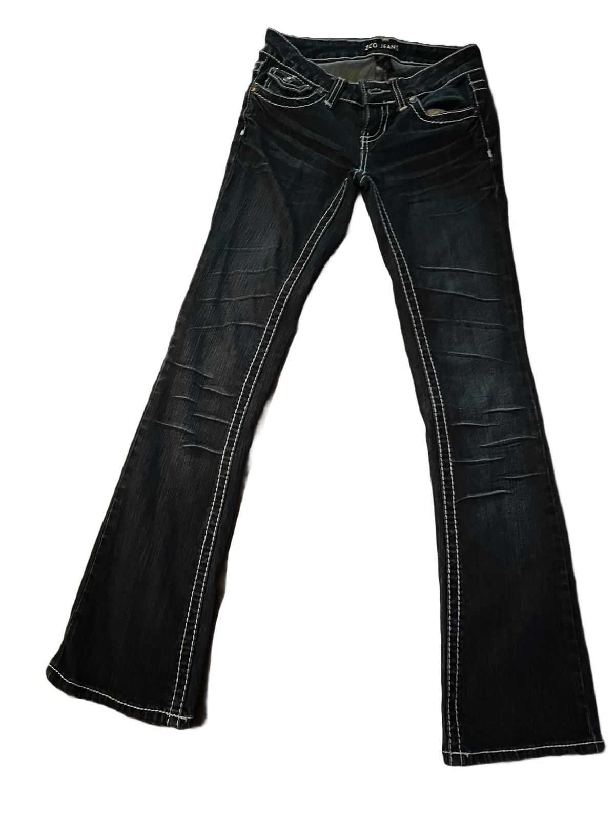 True Religion lowrise y2k flare jeans Size 24" / US 00 / IT 34 - 3 Thumbnail