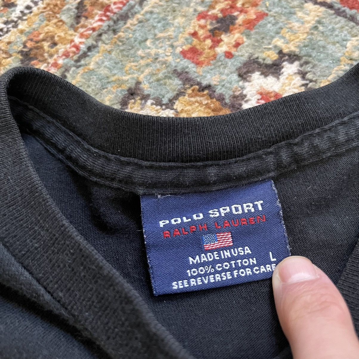 RLX Ralph Lauren Vintage Polo Sport RLX Center Logo Promo L/S T-Shirt Size US L / EU 52-54 / 3 - 6 Thumbnail
