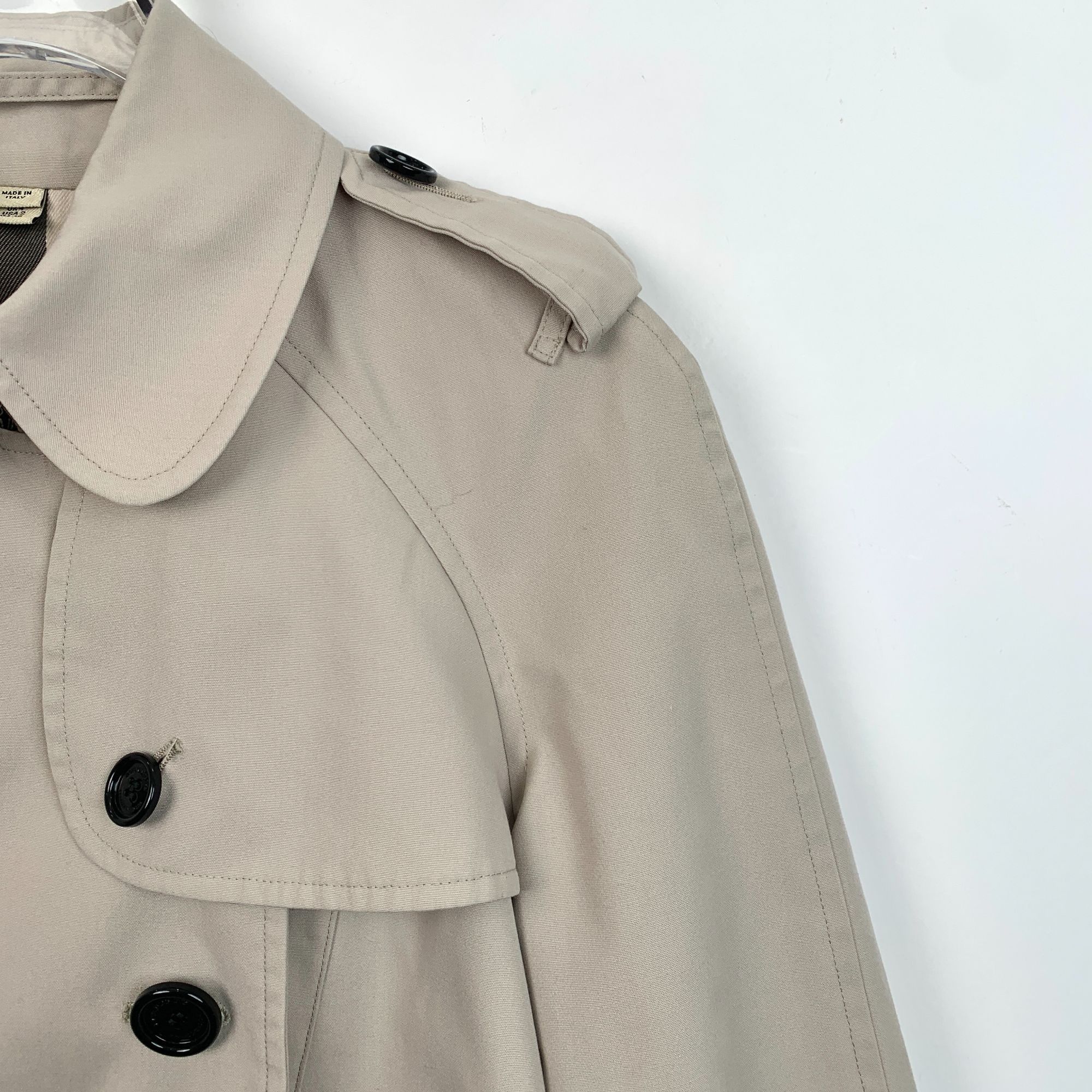 Burberry Burberry Khaki Double-Breasted Belted Trench Coat (Size 36/X Size XS / US 0-2 / IT 36-38 - 5 Thumbnail