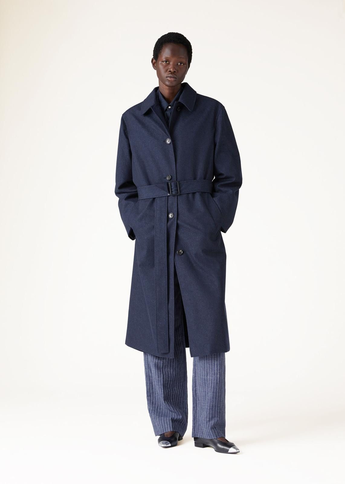Loro Piana o1srvl11e0525 FAO0532 Yudaki Reversible Coat in Dark Blue Size S / US 4 / IT 40 - 7 Thumbnail
