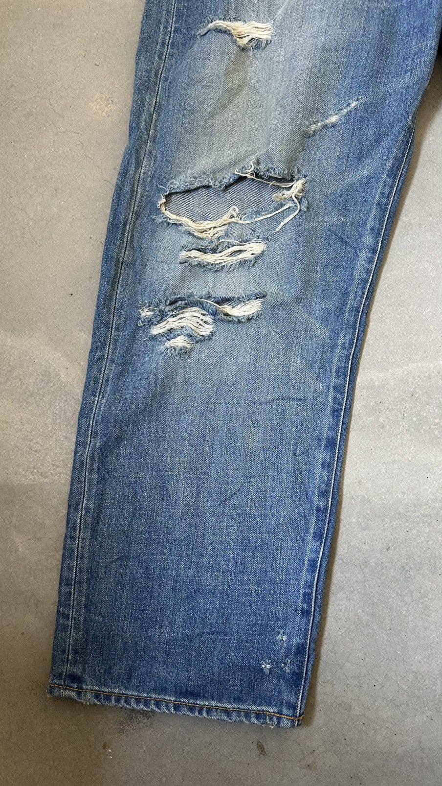 Ordinary Fits ORDINARY FITS DISTRESSED DENIM PANT Size US 38 / EU 54 - 2 Thumbnail