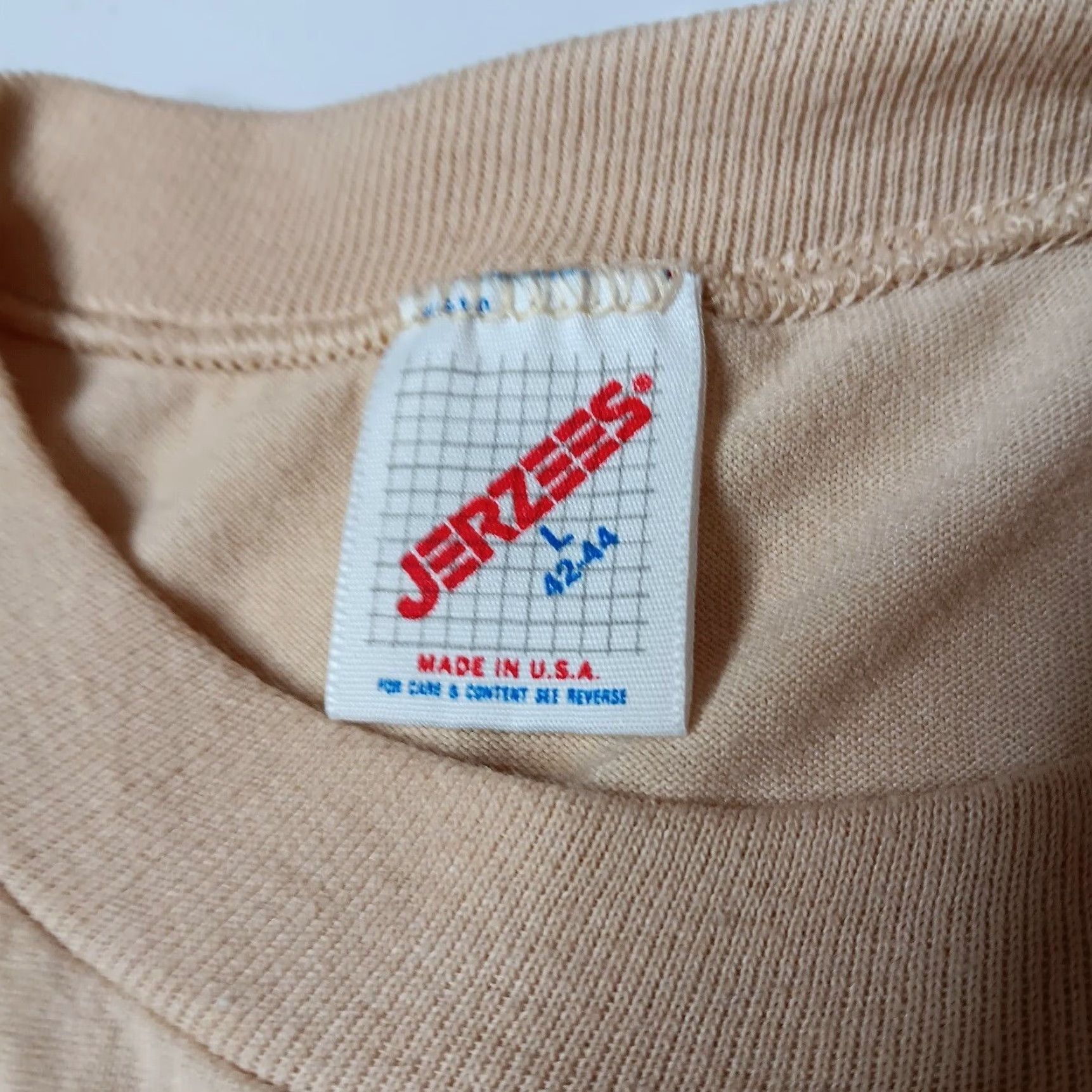 Jerzees VINTAGE Jerzees Eagle Boy Scout Shirt Large Troop 1221 Tan USA Shirt Mens Size US L / EU 52-54 / 3 - 4 Thumbnail