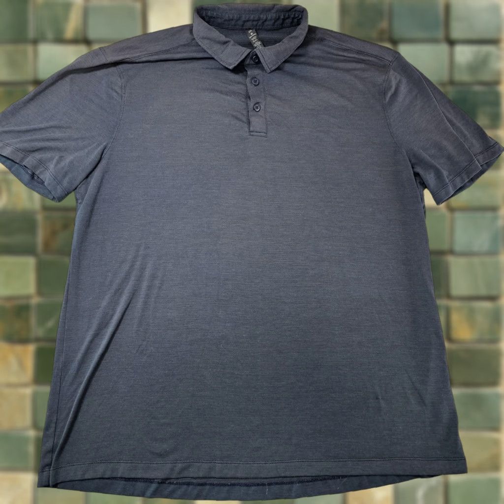 Lululemon Lululemon Polo Shirt Mens XL Blue Golf Performance Stretch Short Sleeve - Polo, Short Sleeve, Solid, Blue, XL, Men, Shirts, Golf, Performance, Stretch Size US XL / EU 56 / 4 - 1 Thumbnail