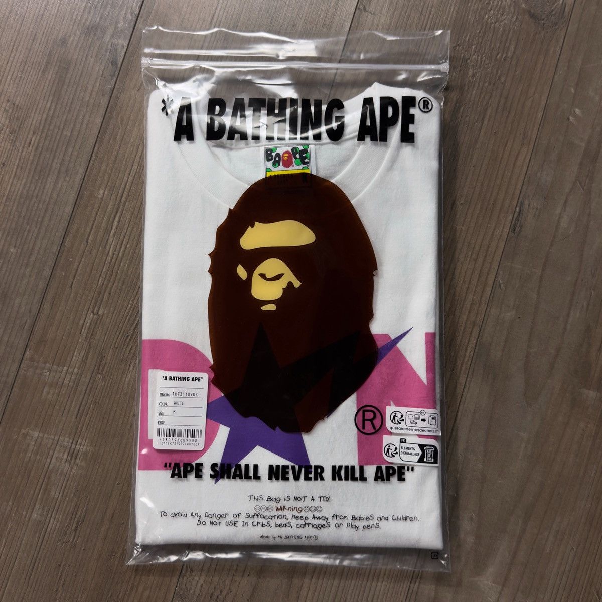 Bape Bape x Cactus Jack x Don Toliver Tee White 2024 Size US M / EU 48-50 / 2 - 2 Thumbnail