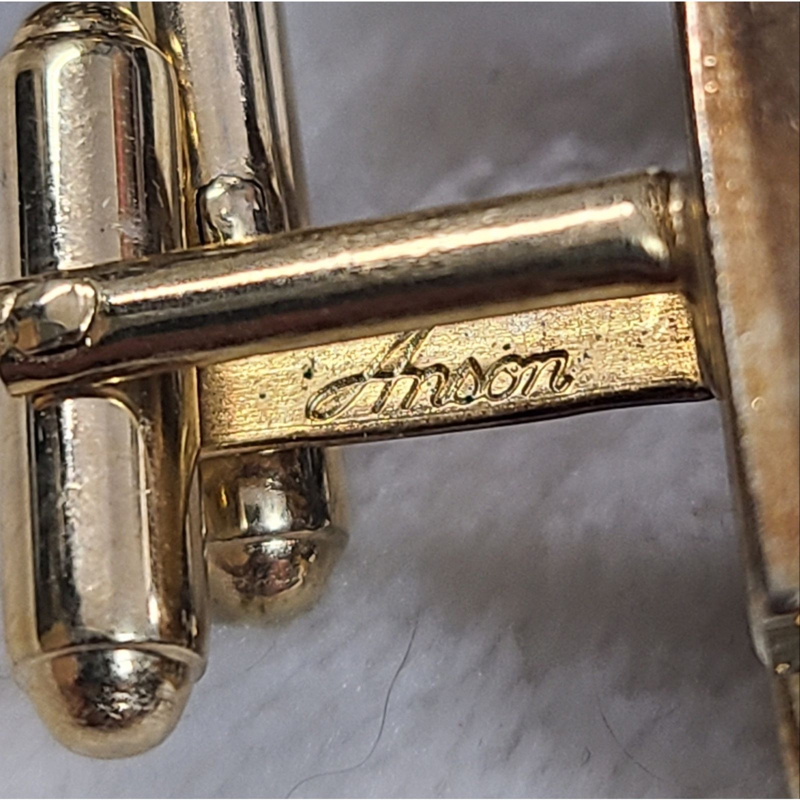 Vintage Vintage Anson Gold Tone & Black Cufflinks Size ONE SIZE - 3 Thumbnail