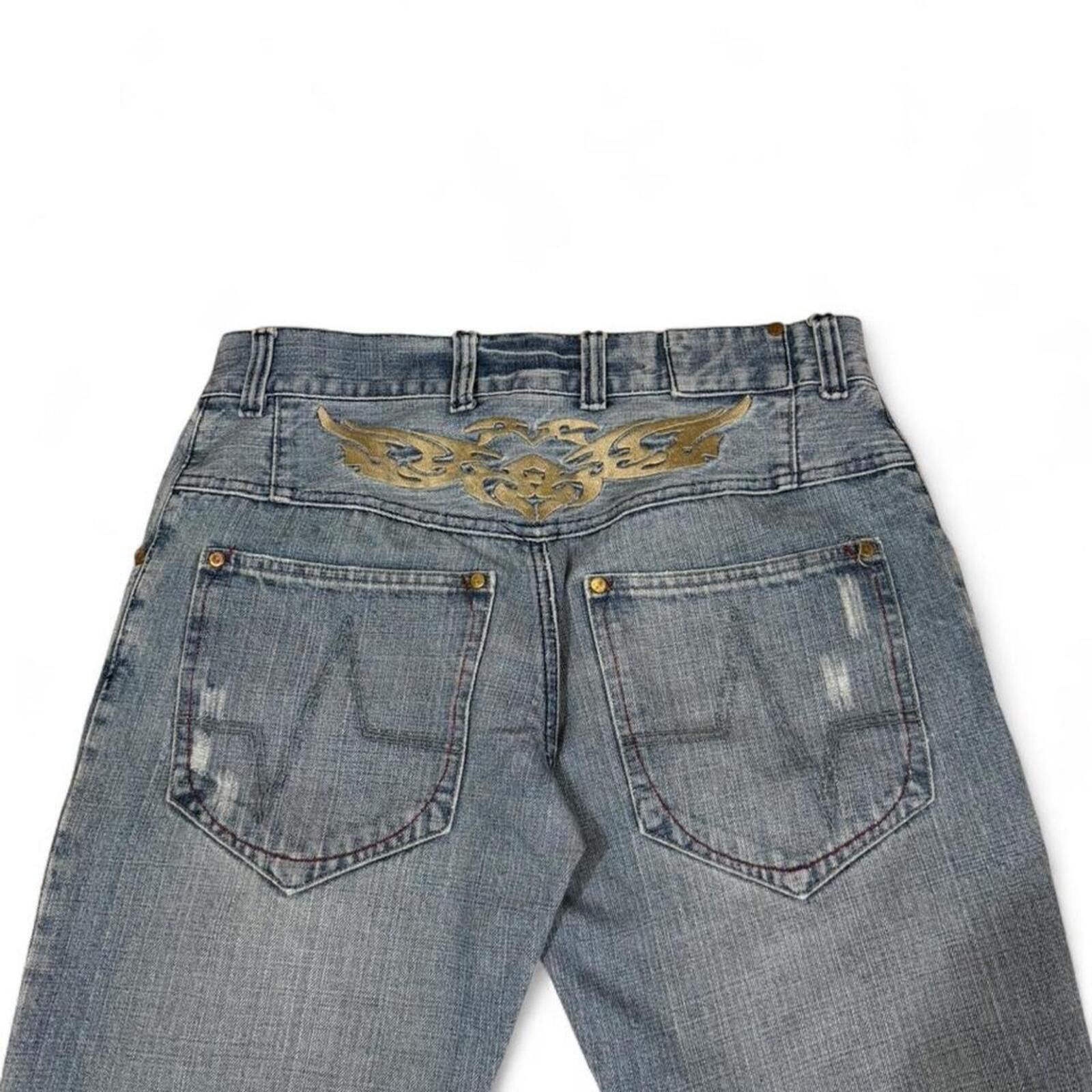 Other T-TRAXX denim jeans straight fit embroidery on back Size US 32 / EU 48 - 2 Thumbnail