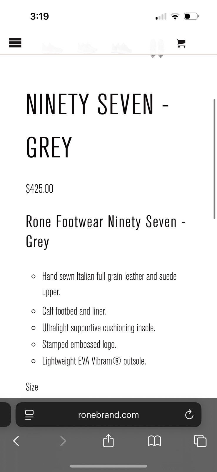 Rone Rone Nintey Seven Size US 8 / EU 41 - 2 Thumbnail