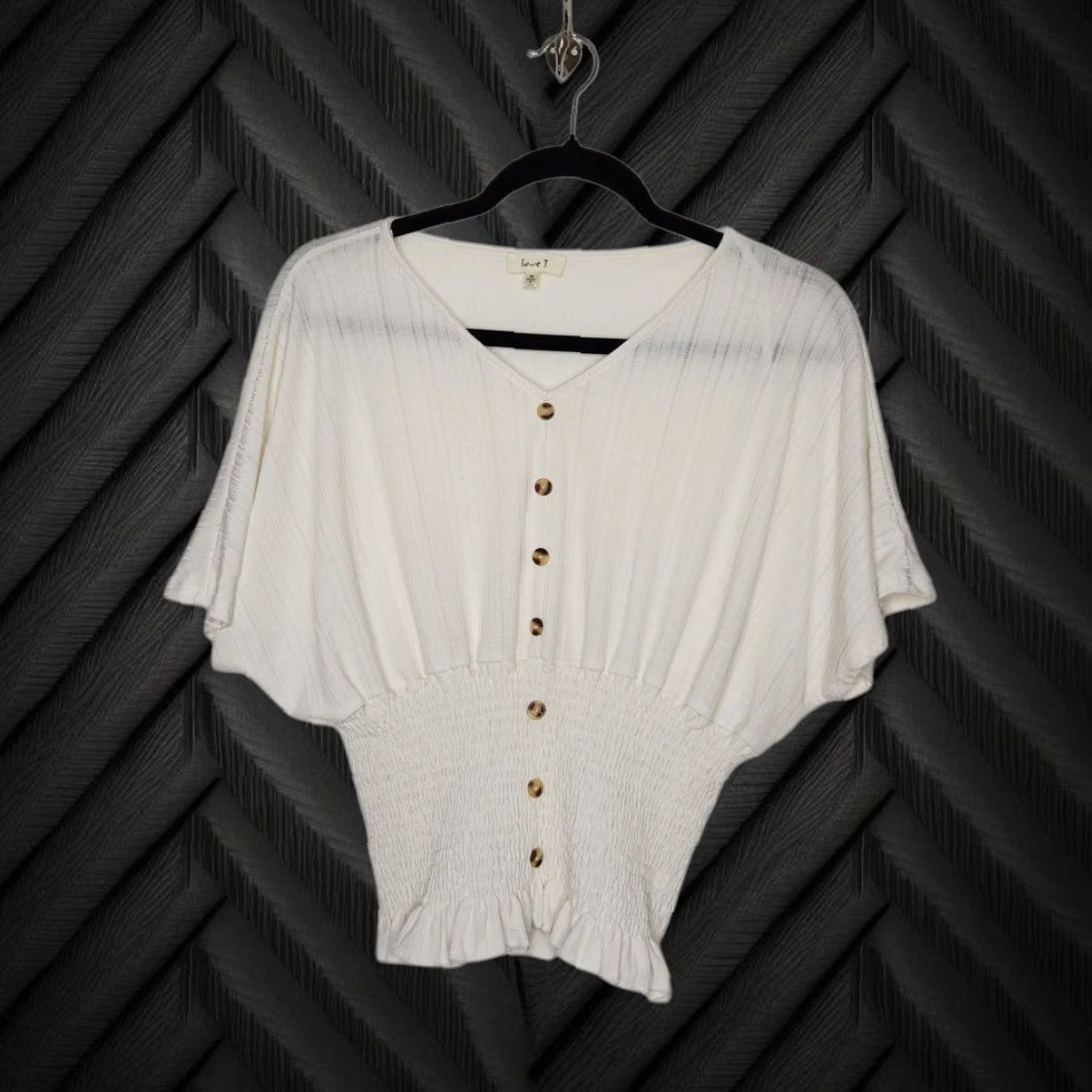 Vintage VINTAGE Love J T-Shirt Womens Y2K Peplum Batwing Renaissance Fairy Goth Whimsy Peasant White M Sportswear Size M / US 6-8 / IT 42-44 - 2 Thumbnail