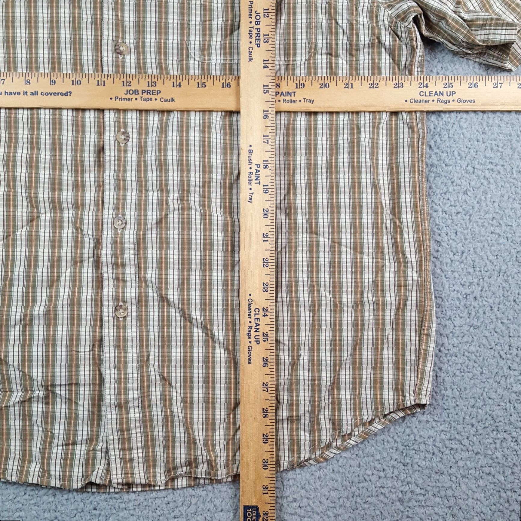 Carhartt VINTAGE Carhartt Brown Plaid Short Sleeve Preppy Size L Button Up Collared Work Shirt Size US L / EU 52-54 / 3 - 8 Thumbnail