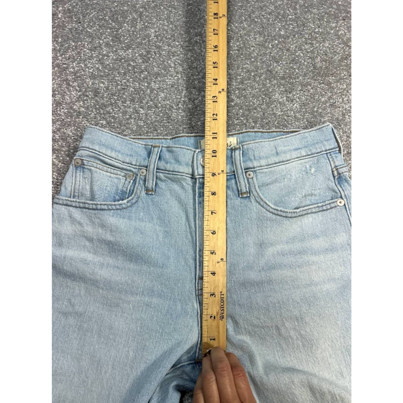 Madewell Madewell The Perfect Vintage Straight Jeans Womens 26 Blue Denim Mid Rise 27x25 Size 26" / US 2 / IT 38 - 4 Thumbnail