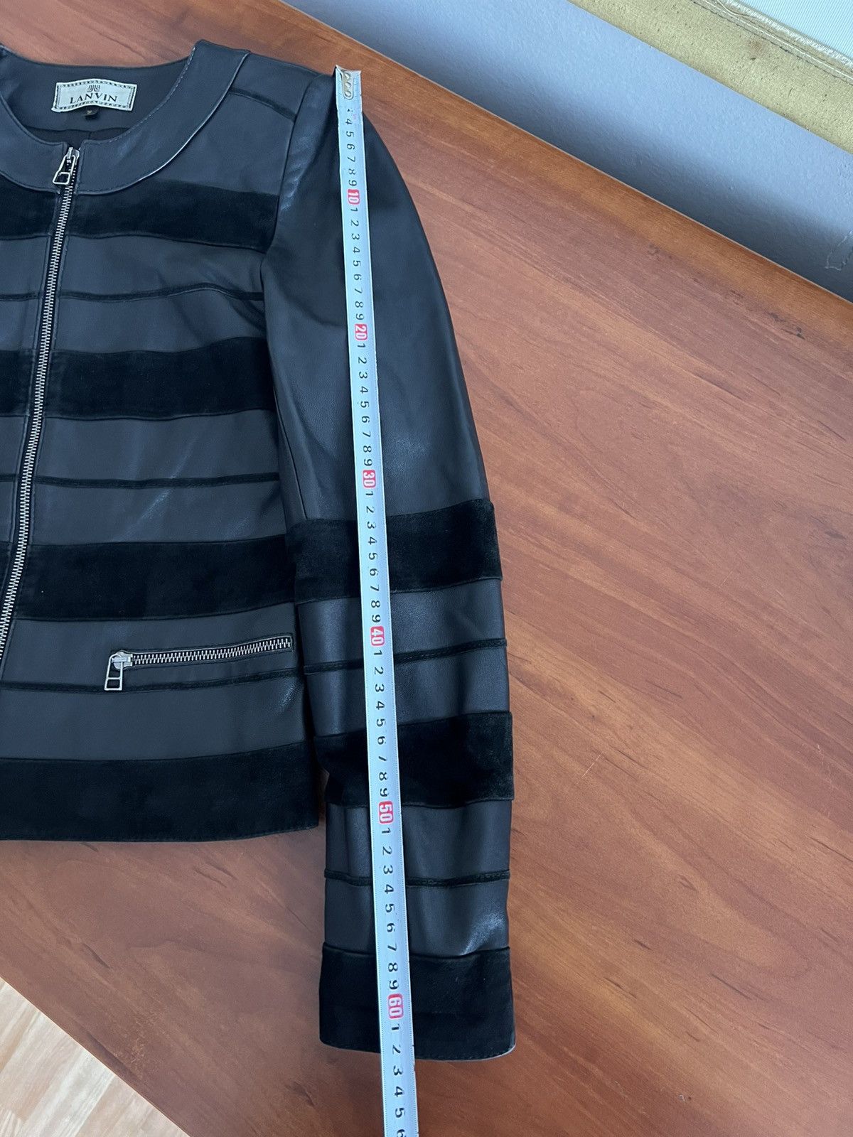 Lanvin AW 1990 RARE LANVIN ARCHIVAL BIKER LEATHER BLACK JACKET SZ S Size S / US 4 / IT 40 - 21 Thumbnail
