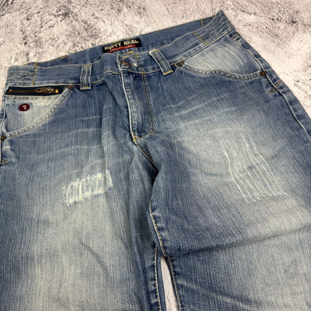 Vintage Vintage Rusty Neal Quality Label Mens Blue Denim Jeans 34x32 Size US 34 / EU 50 - 3 Thumbnail