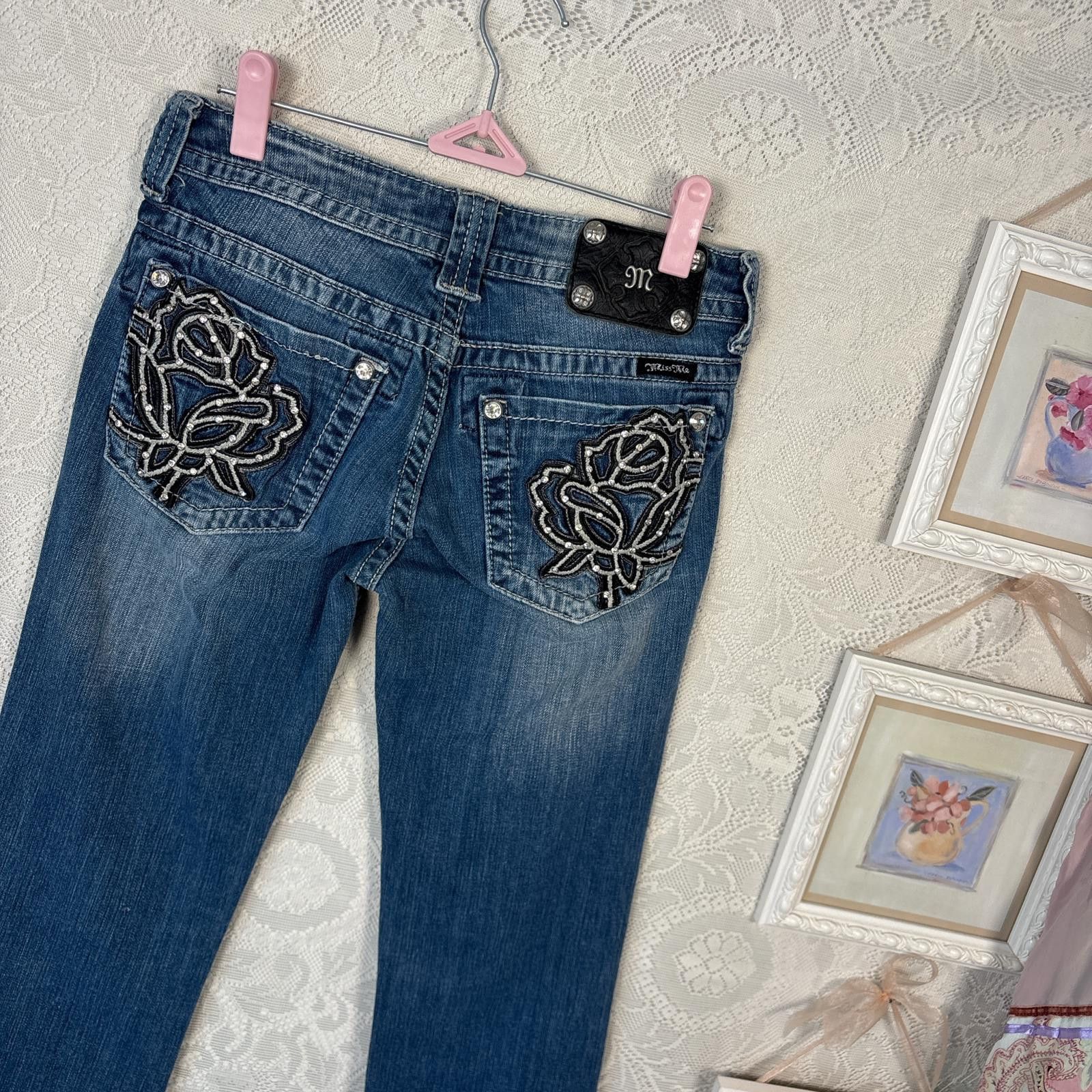 Other y2k miss me flare embroidered jeans Size 28" / US 6 / IT 42 - 2 Thumbnail