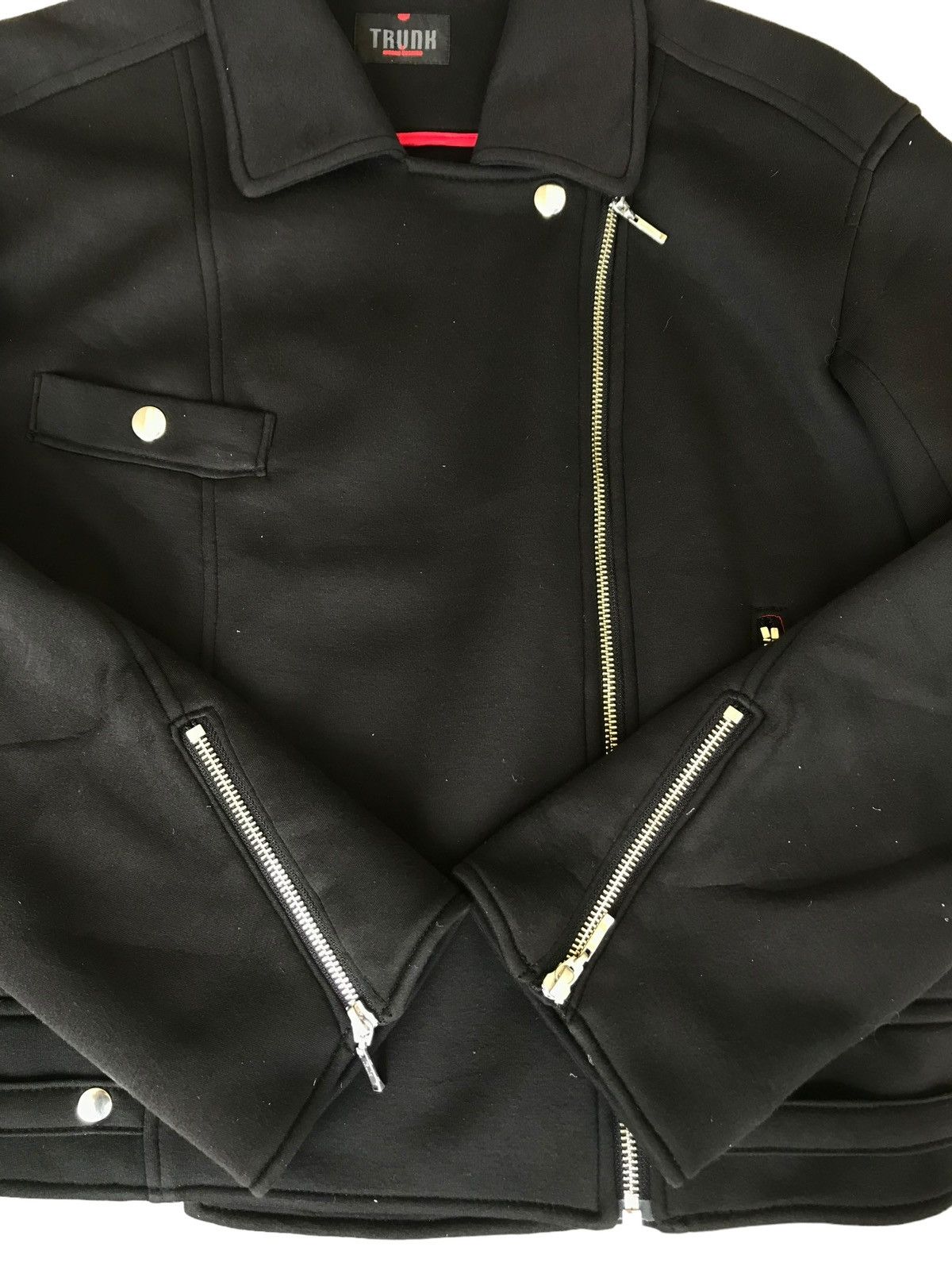 Hiroko Koshino Homme TRUNK by Hiroko Hoshino Biker Asymmetrical Zipper Jacket Size US M / EU 48-50 / 2 - 5 Thumbnail