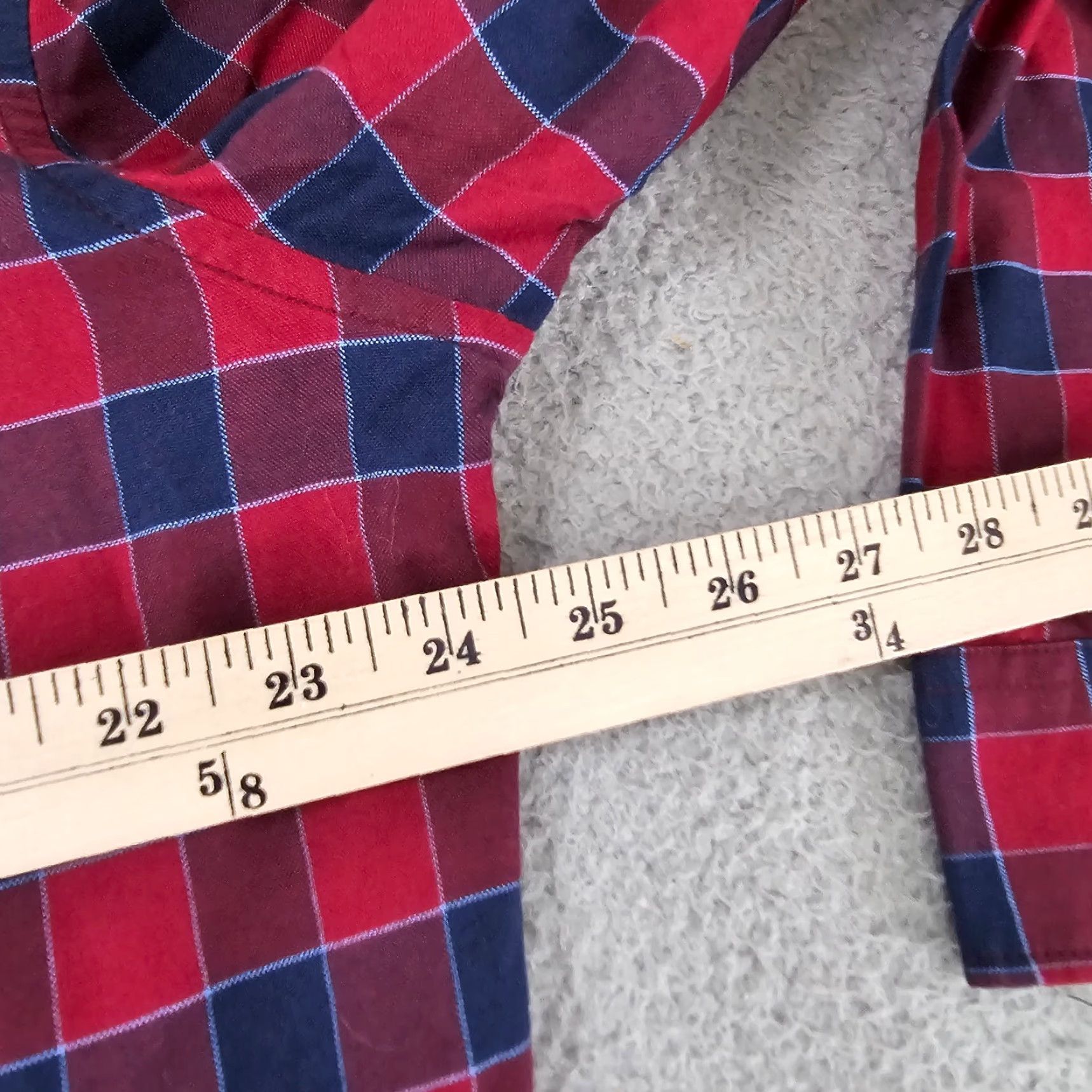 Gap GAP Shirt Mens XL Red Check Knit Button Up Long Sleeve Cotton Size US XL / EU 56 / 4 - 6 Thumbnail