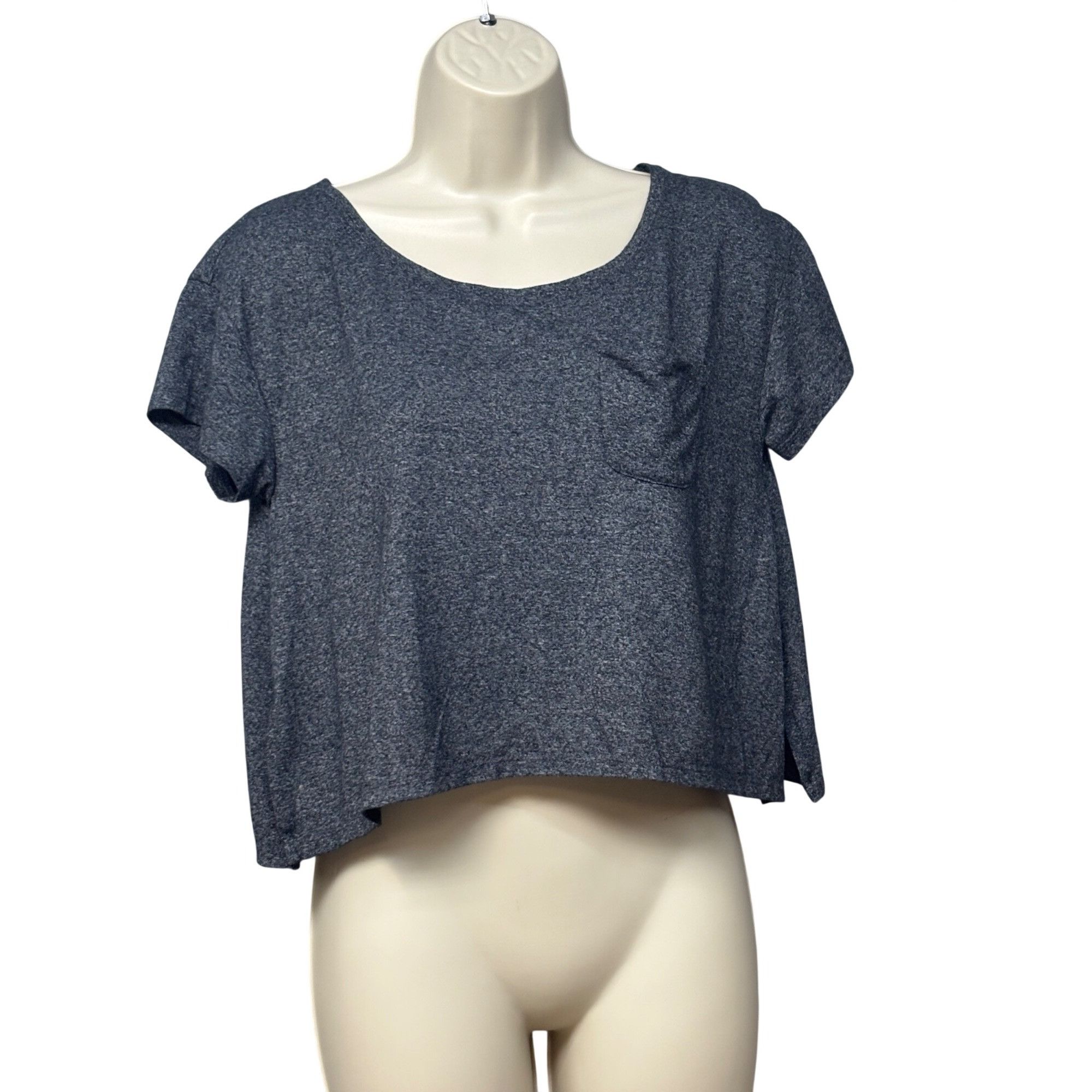 Abercrombie & Fitch Abercrombie & Fitch Womens Cropped T-Shirt With Pocket, Heat Size S / US 4 / IT 40 - 2 Thumbnail
