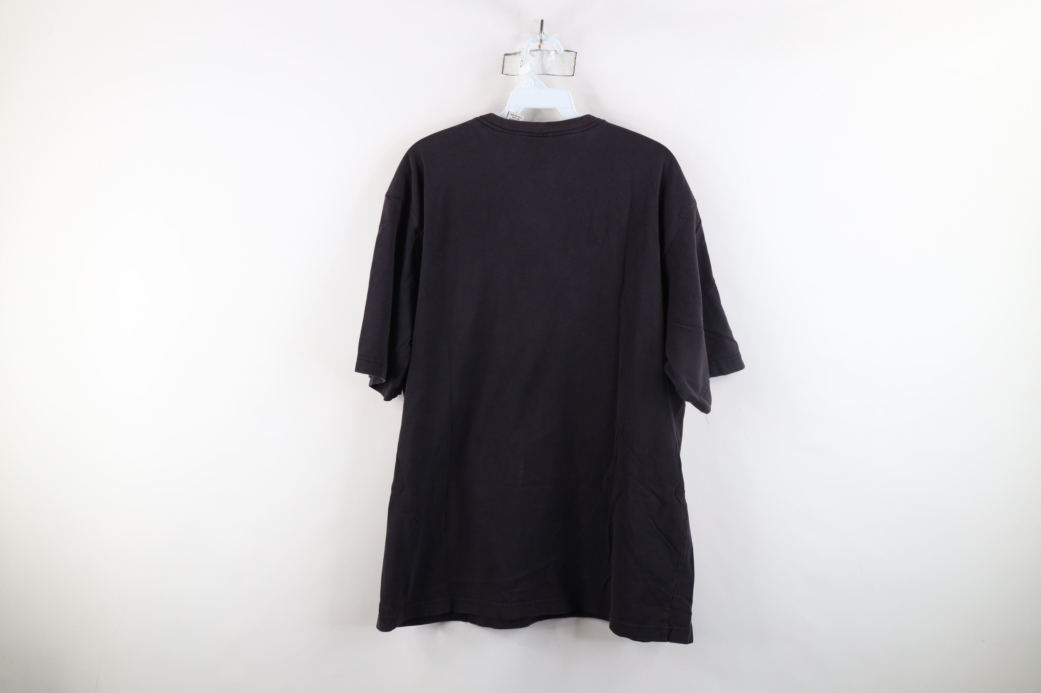 Vintage Vintage 90s Streetwear Blank Cotton Pocket T-Shirt Black Size US L / EU 52-54 / 3 - 10 Thumbnail