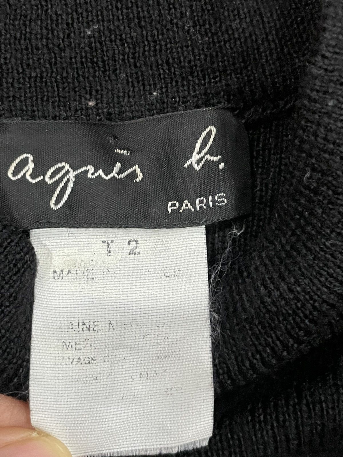 agnes b. Agnes B. High Neck Sweatshirt Size ONE SIZE - 3 Thumbnail