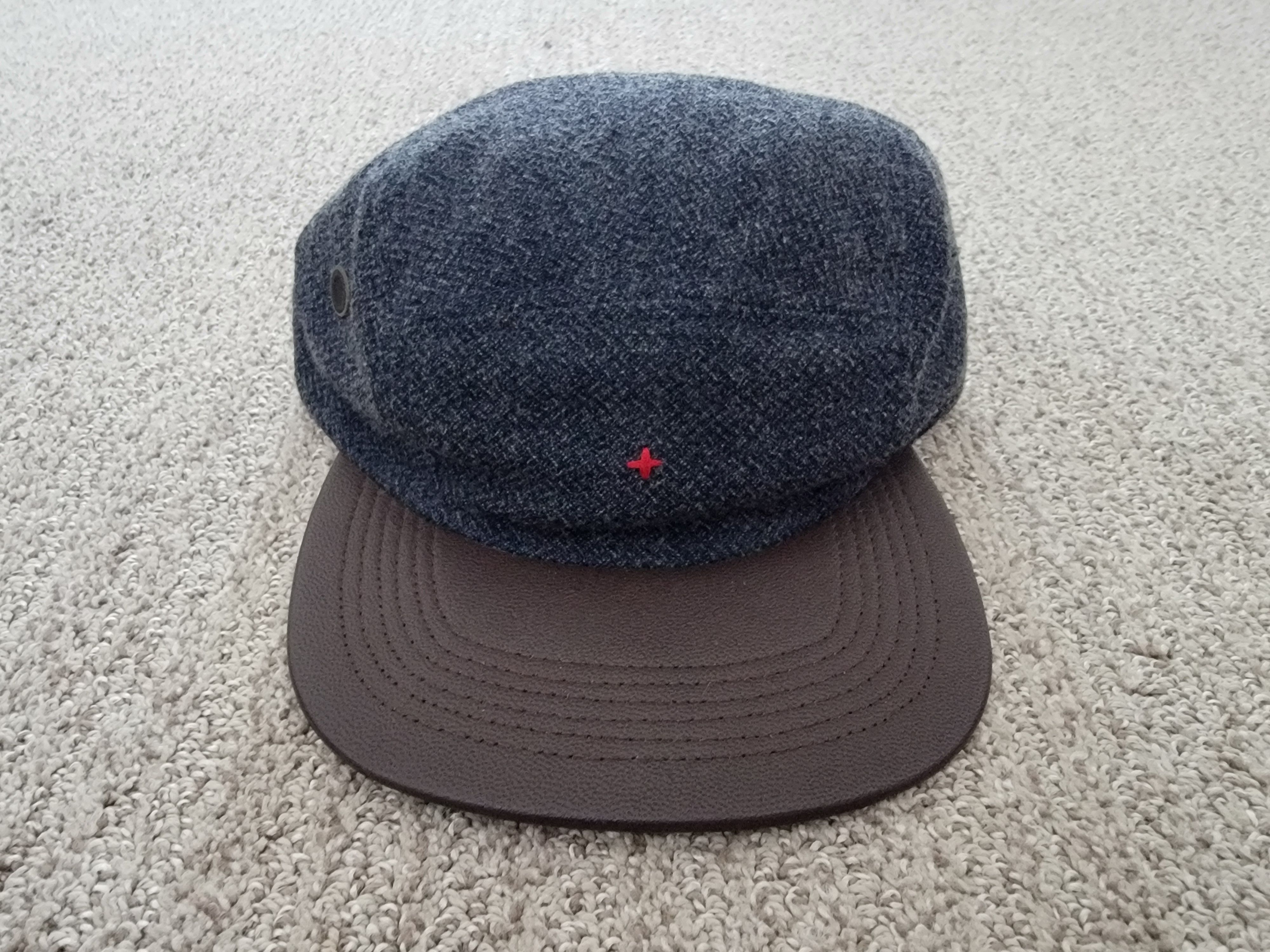 Apolis APOLIS Wool Flannel Leather Brim Adjustable Camp Hat Size ONE SIZE - 1 Thumbnail
