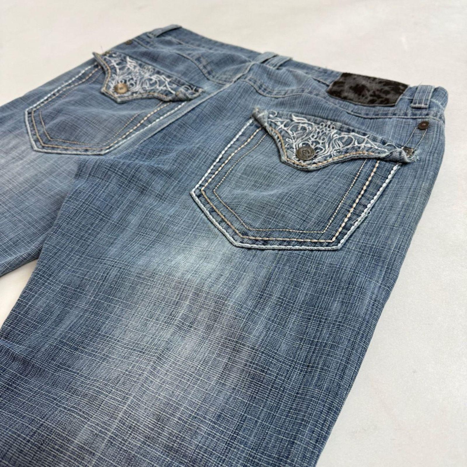 Japanese Brand × Le Grande Bleu (L.G.B.) × Vintage Vintage y2k grunge skater baggy wide leg faded archive jeans Size US 36 / EU 52 - 2 Thumbnail