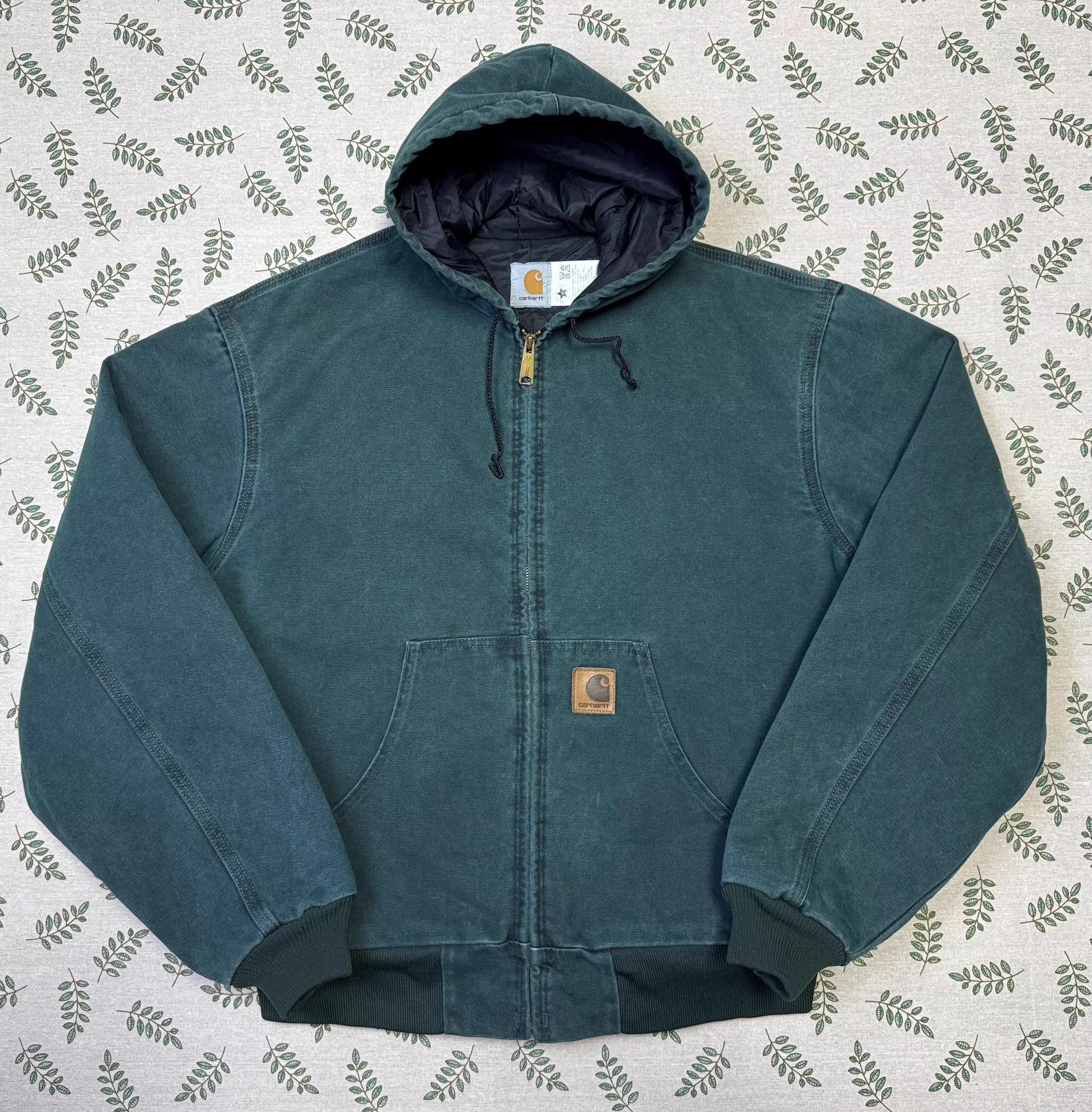 Carhartt Carhartt Mainline Vintage JQ243 HTG XL Hooded Work Jacket Size US XL / EU 56 / 4 - 2 Thumbnail
