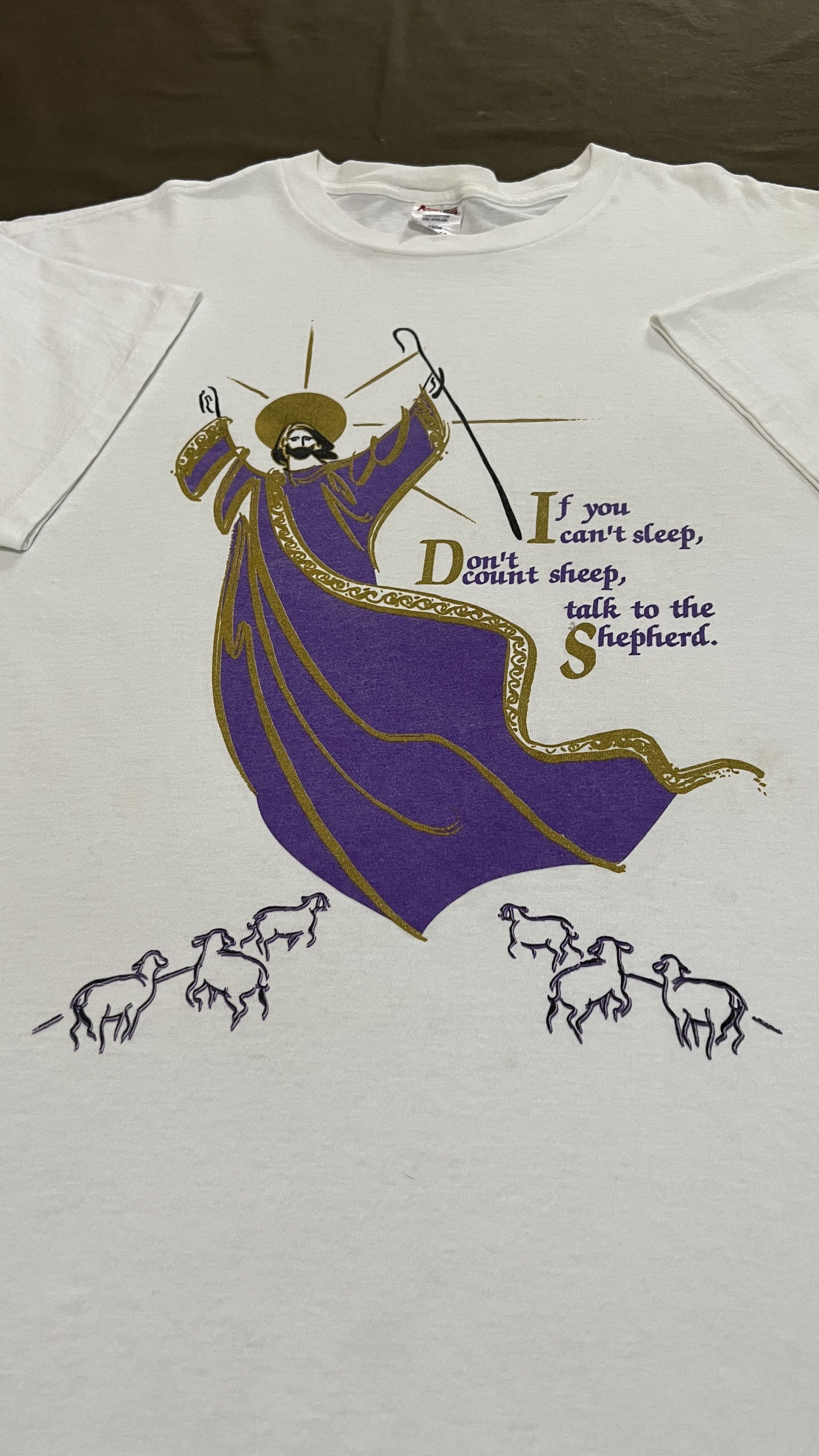 Vintage Vintage 90s Jesus God Holy Bible Tee Single Stitch Size US L / EU 52-54 / 3 - 2 Thumbnail