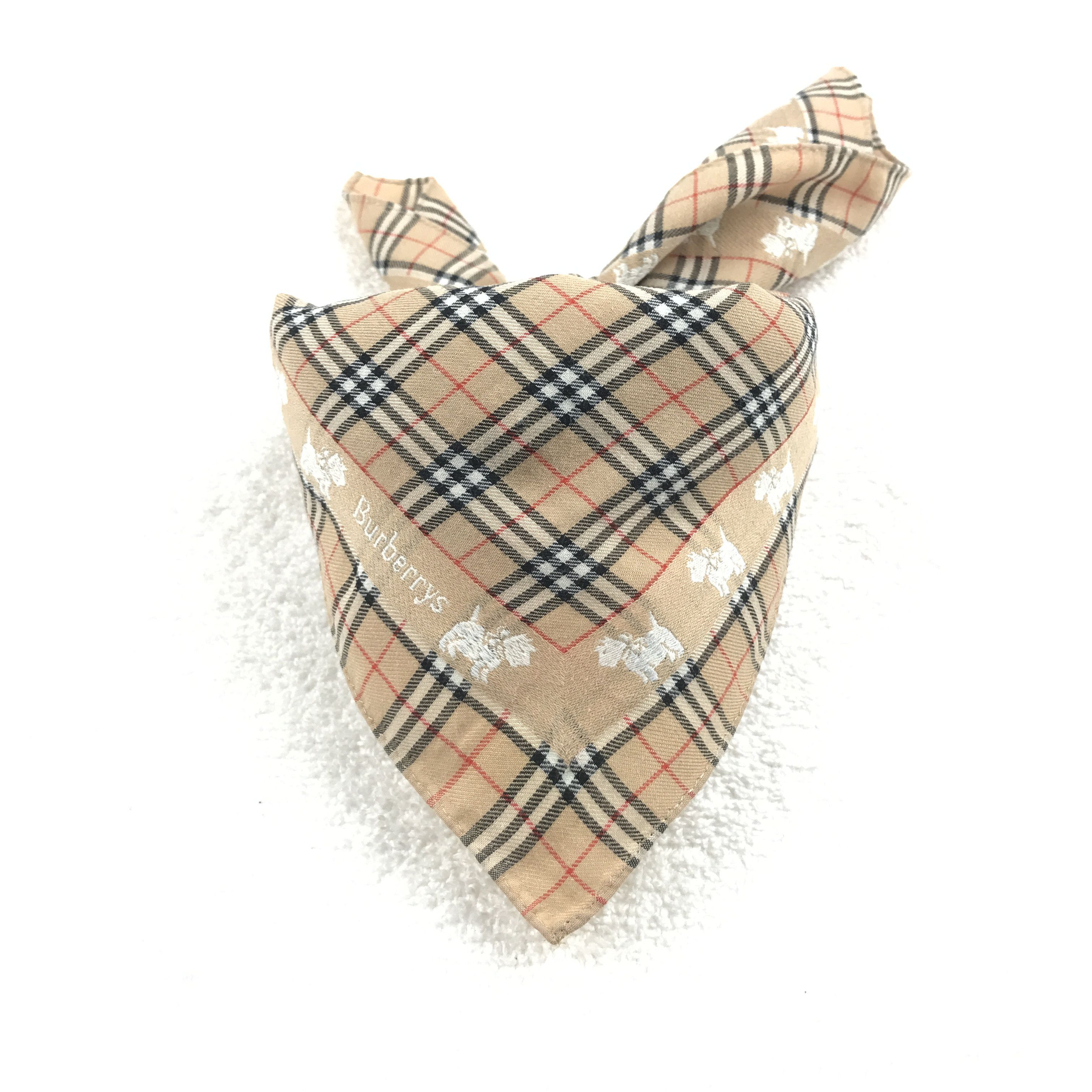 Burberry × Vintage Vintage Burberry Nova Check Bandana Neckerchief Handkerchief Size ONE SIZE - 4 Thumbnail