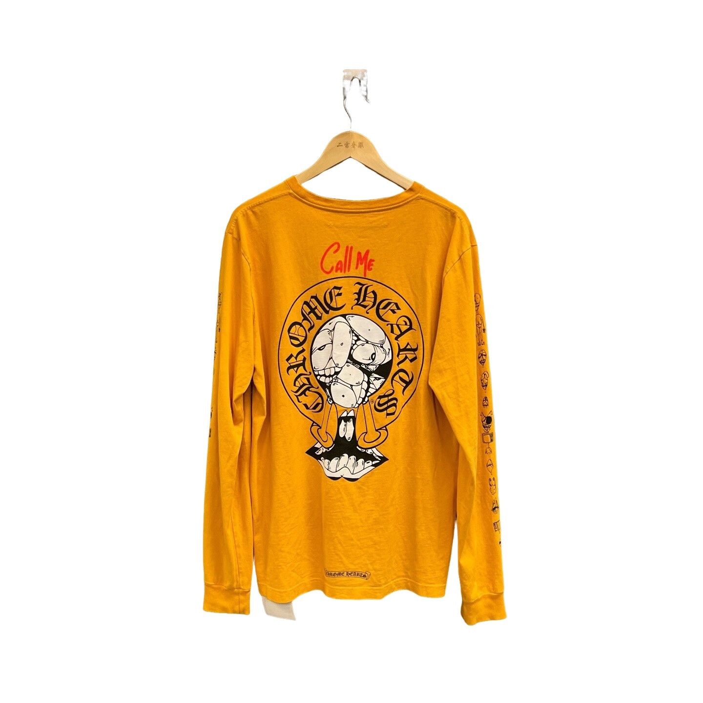 CHROME HEARTS × MATTYBOY Tシャツ 長袖Lサイズオレンジ Chrome Hearts CHROME HEARTS MATTY BOY ORANGE LINK BUILD LS SHIRT