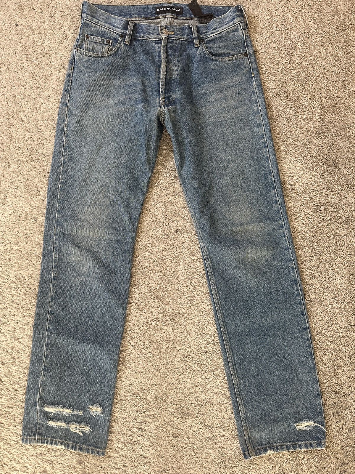 Balenciaga Balenciaga straight cut denim FW17 Size US 31 - 1 Thumbnail