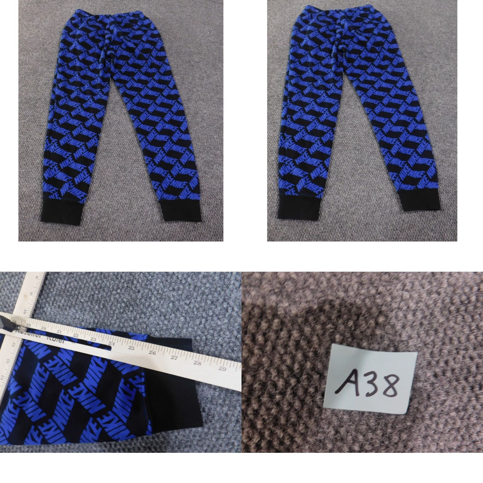 Nike Nike Sweatpants Women S Blue Stretch All Over Print Active Performance Gym & Training Womens Size 26" / US 2 / IT 38 - 8 Thumbnail