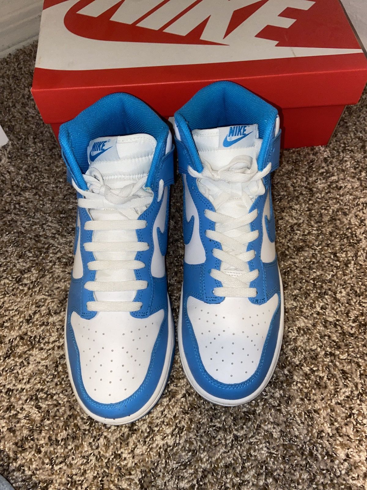 Nike Nike Dunk High Retro Laser Blue Size US 9.5 / EU 42-43 - 3 Thumbnail