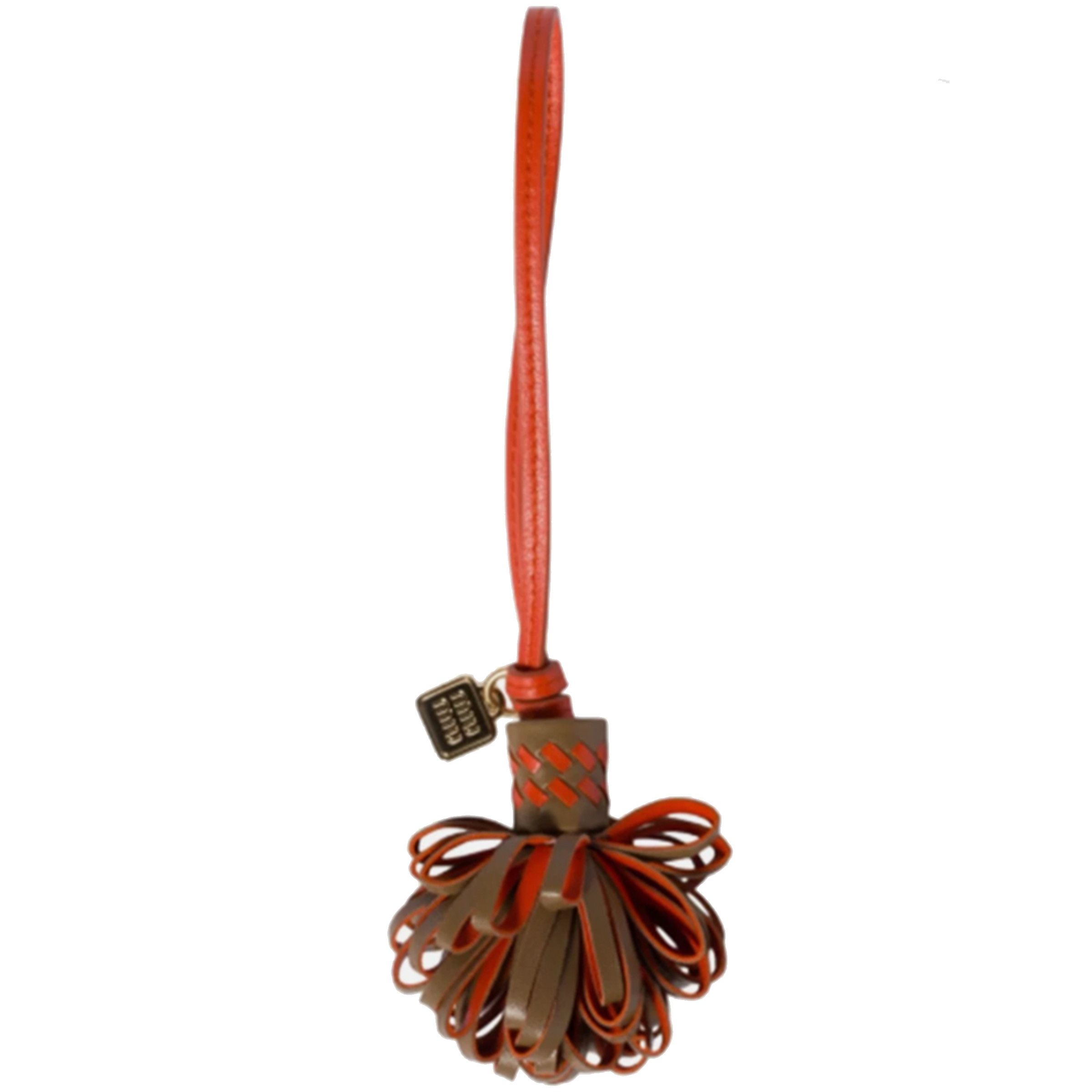Miu Miu Miu Miu 5TL540 Leather Bag Charm Bag Trick in Orange, Olive Size ONE SIZE - 1 Thumbnail