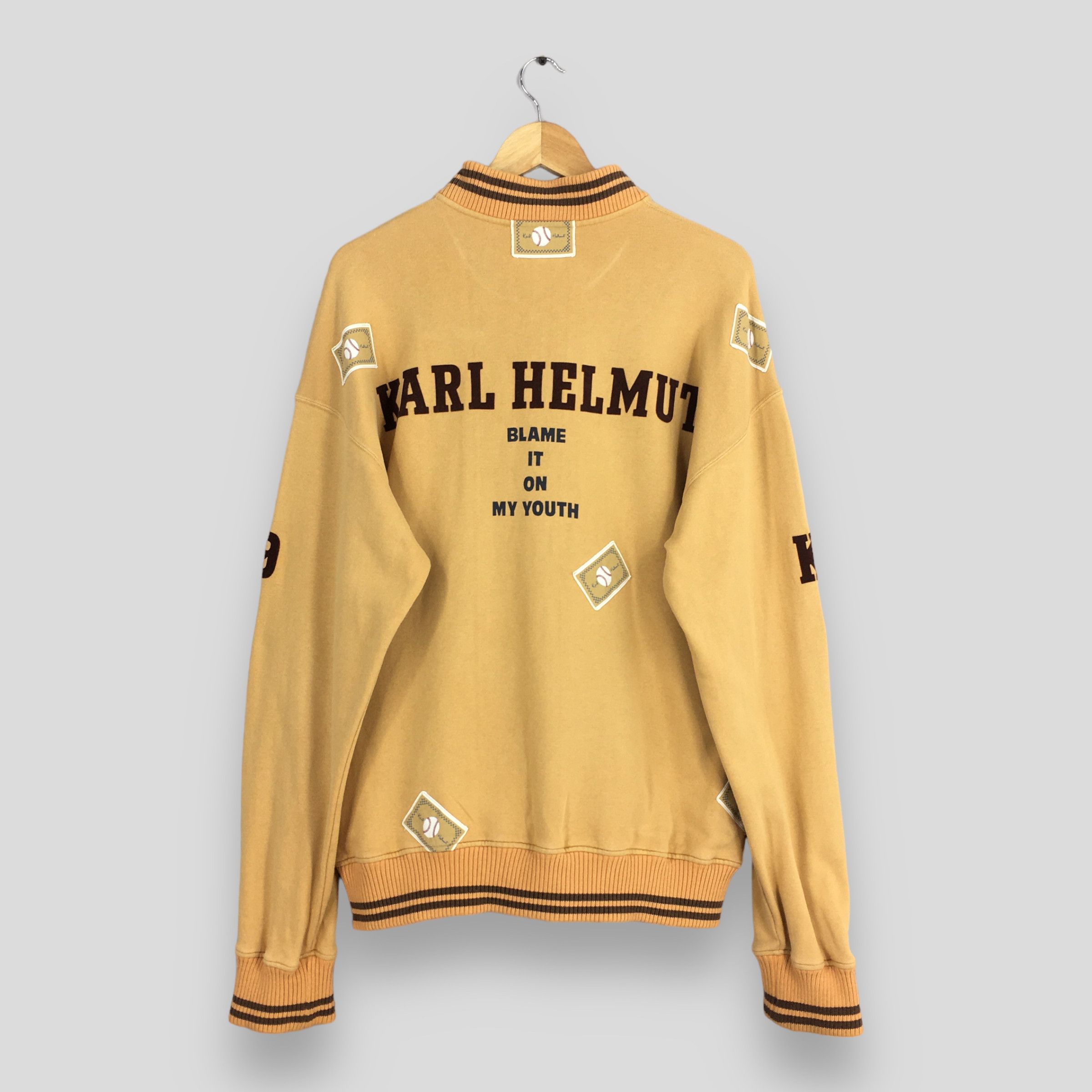 Designer × Karl Helmut × PPFM Vintage Karl Helmut Half Zipper Sweater Large Size US L / EU 52-54 / 3 - 7 Thumbnail