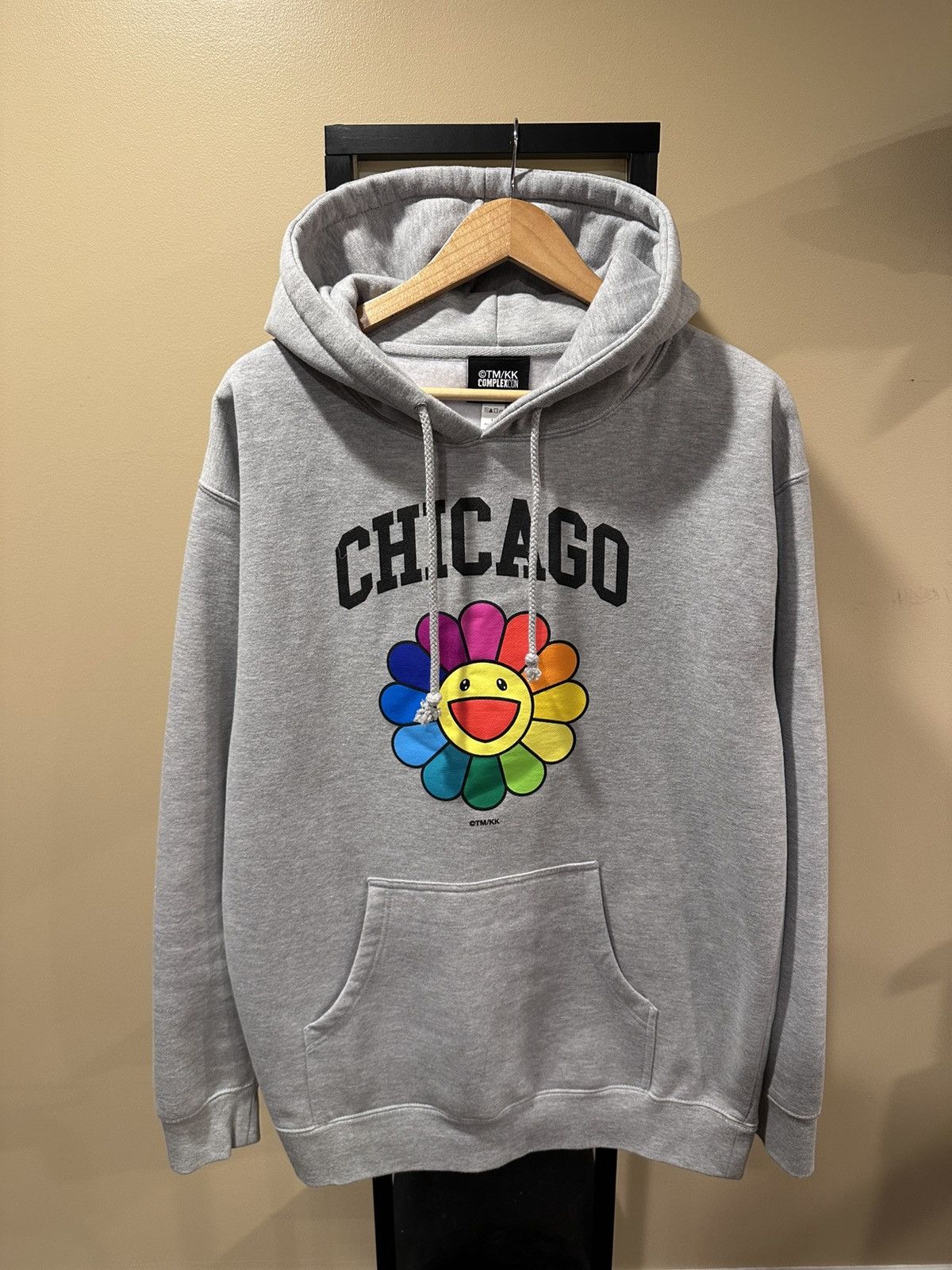 Complex × Takashi Murakami Takashi Murakami Chicago Complexcon Flower Grey Hoodie Size US L / EU 52-54 / 3 - 1 Thumbnail