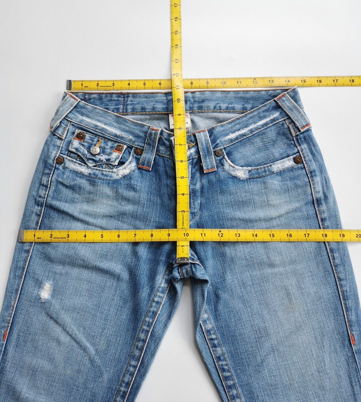 True Religion True Religion Bootcut Joey Light Blue Jeans Size 29" - 8 Thumbnail
