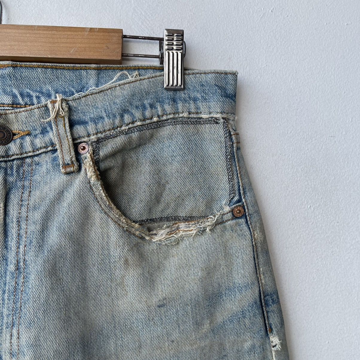 Levi's Vintage Levi’s 509 Reworked Anime Pop-Art Boro Sashiko Denim Size US 31 - 6 Thumbnail