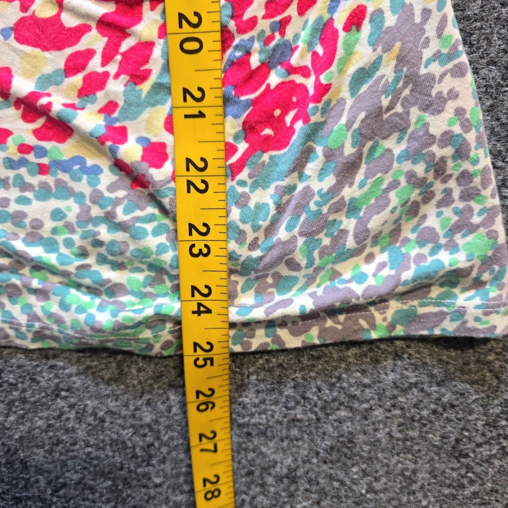Boden Boden Blouse Women's Size 8 Green Pink V-Neck Faux Wrap Long Sleeve Stretch Casual Jersey Geometric Pattern Regular Fit Size M / US 6-8 / IT 42-44 - 6 Thumbnail