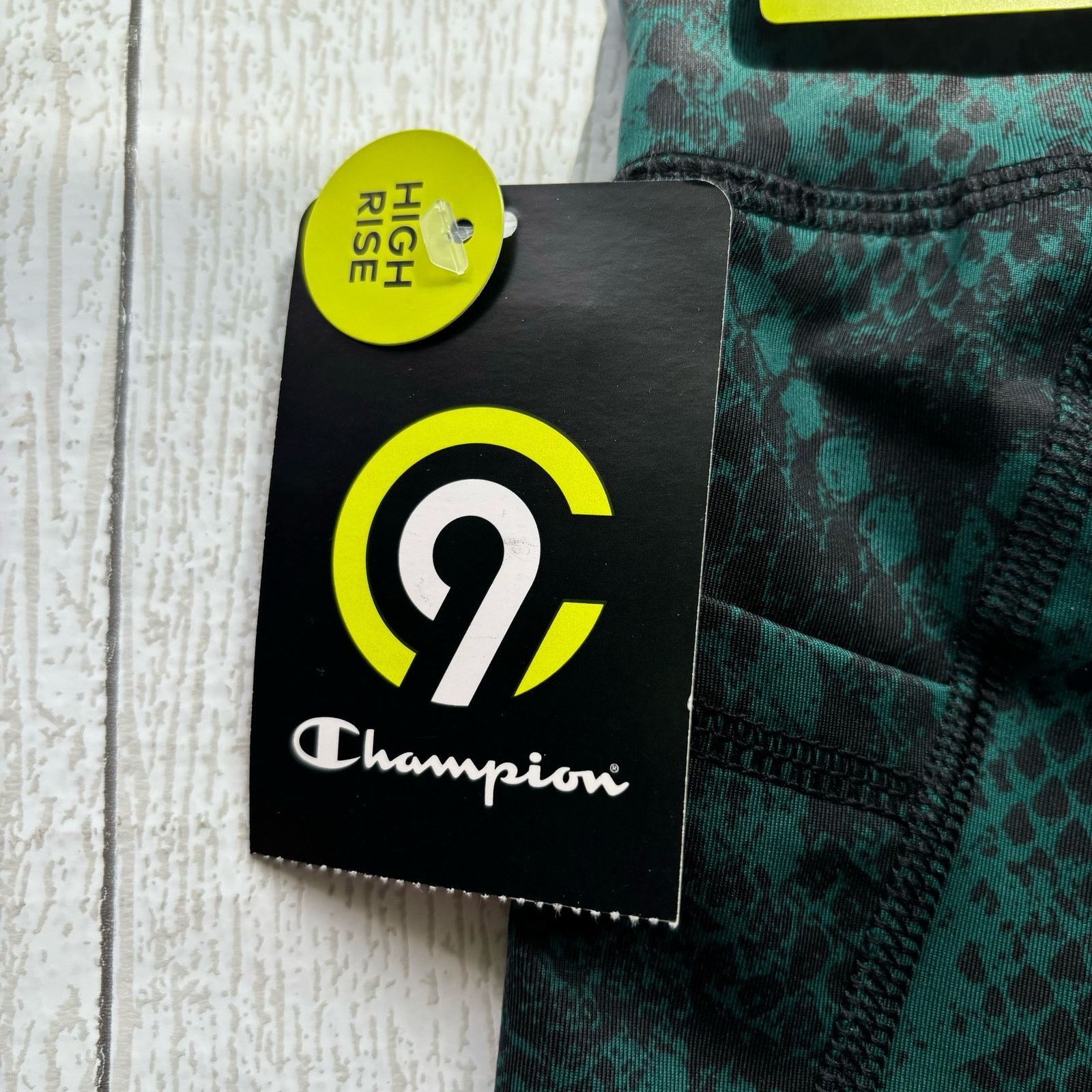 Other Champion C9 Duo Dry Green and Black Leggings XXL NWT Size 34" / US 12 / IT 48 - 9 Thumbnail