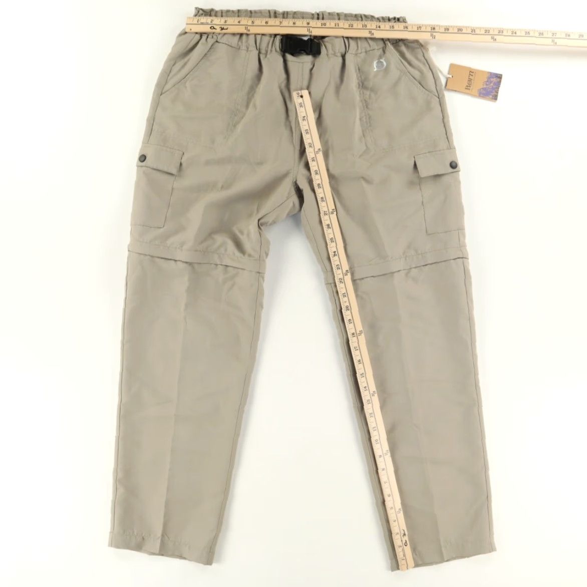 Born Born Outdoor Convert Polyester Hiking Cargo Pants Sand Men's XL Size US 36 / EU 52 - 3 Thumbnail