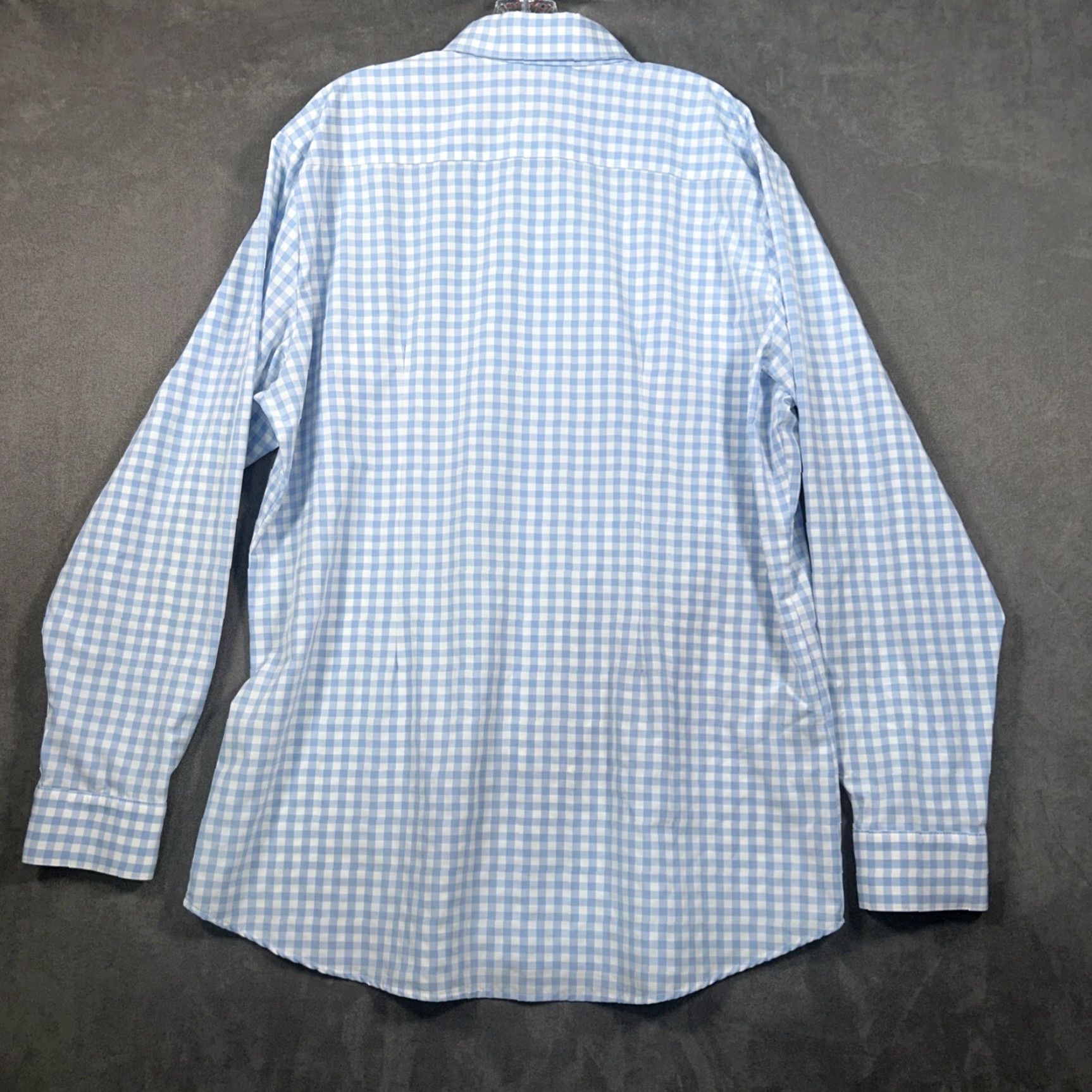 Mizzen+Main Mizzen+Main Leeward Shirt Mens 2XL Blue Plaid Check Button Up Stretch Size US XXL / EU 58 / 5 - 7 Thumbnail
