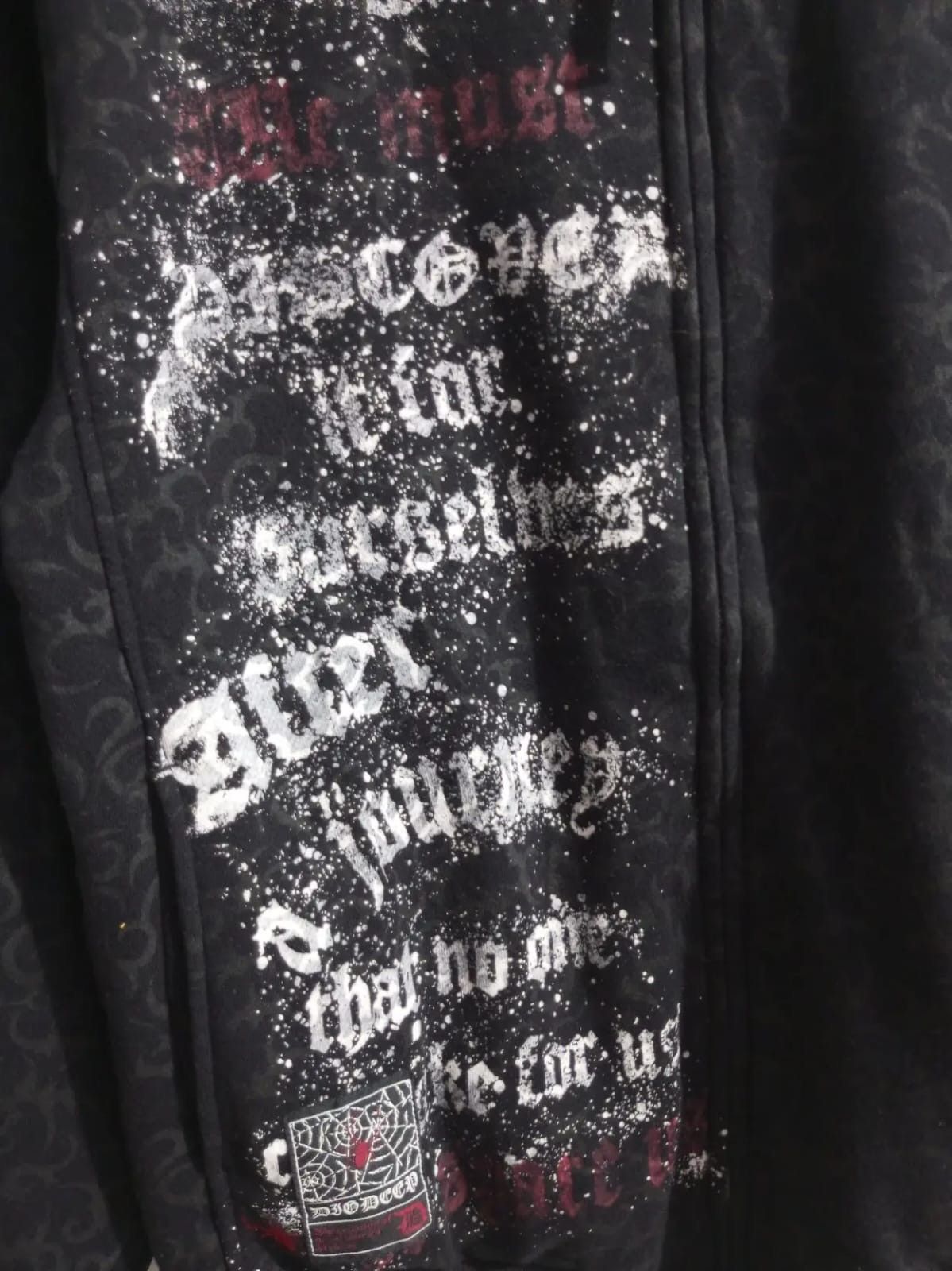 Japanese Brand Dig deep poem full print reversible hoodie Size US L / EU 52-54 / 3 - 5 Thumbnail