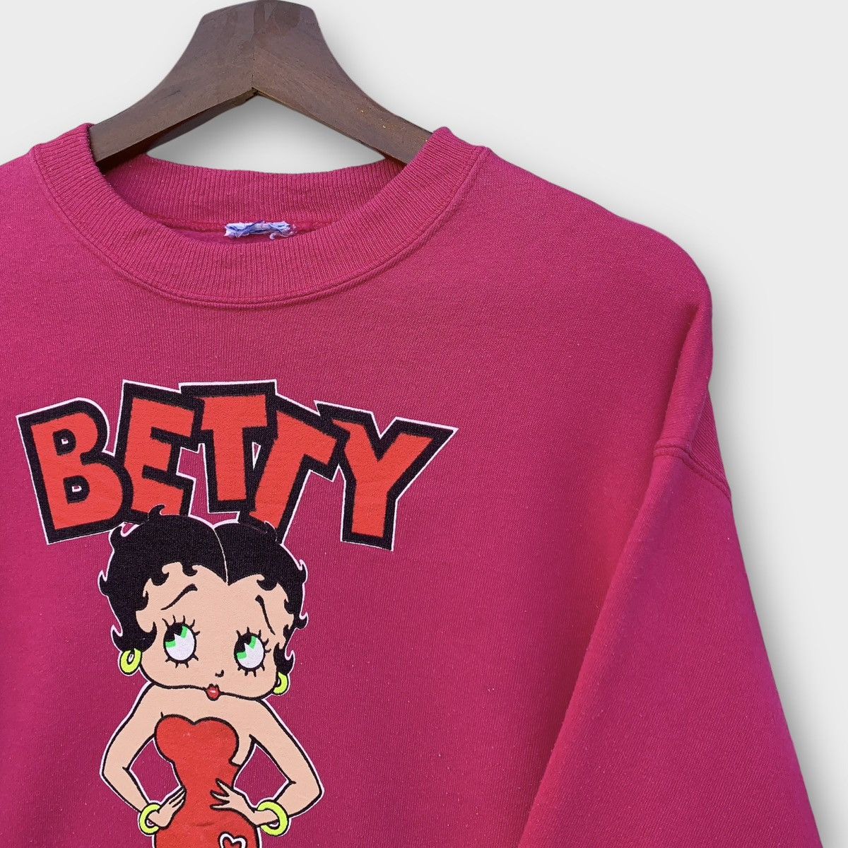 Cartoon Network × Vintage Rare! Vintage 80s Betty Boop Crewneck Size US M / EU 48-50 / 2 - 3 Thumbnail
