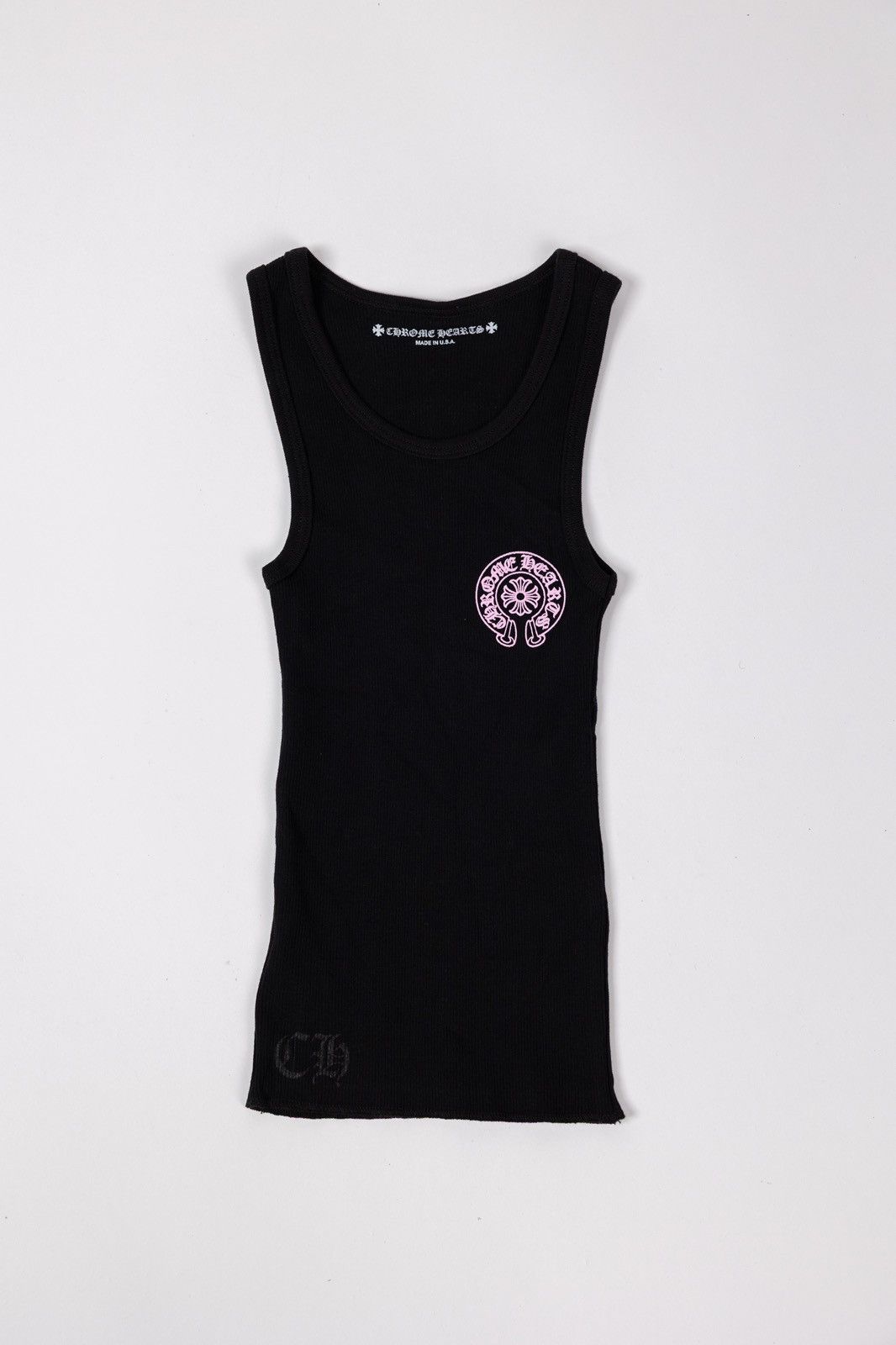 トップス Chrome Hearts Tank Top Horseshoe CH Plus Chrome Hearts Black Horseshoe Logo Tank Top - SRM – SHENGLI