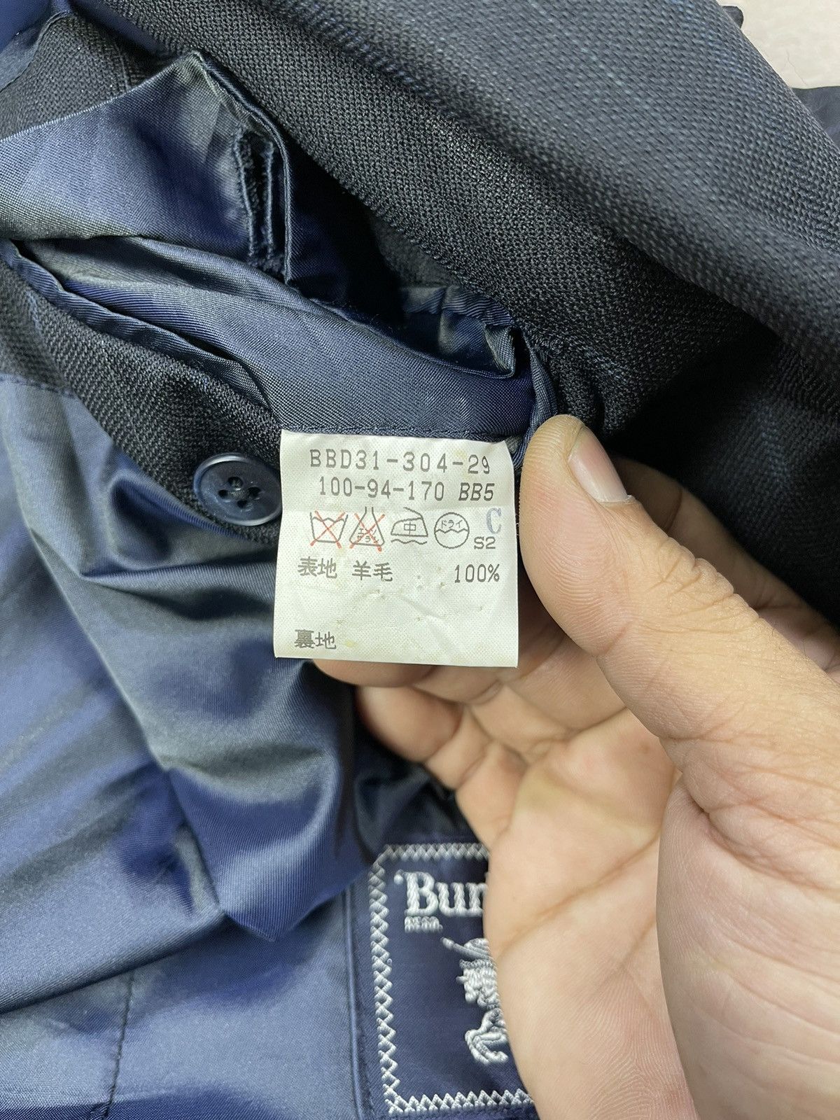 Burberry BURBERRY PURE TASMANIA WOOL DOUBLE BREASTED Size 44R - 12 Thumbnail
