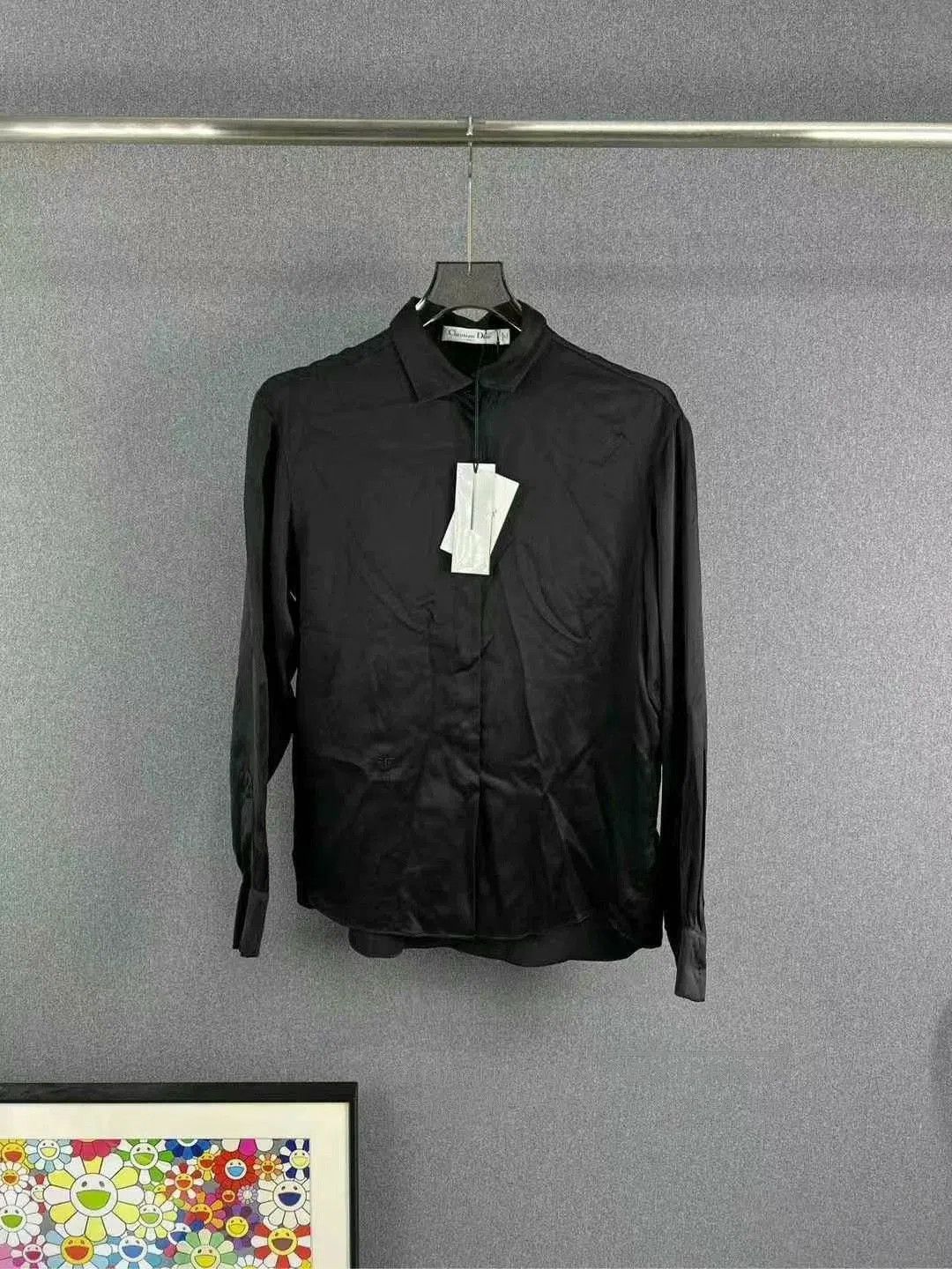Dior dior embroidered logo silk shirt. Size M / US 6-8 / IT 42-44 - 1 Thumbnail