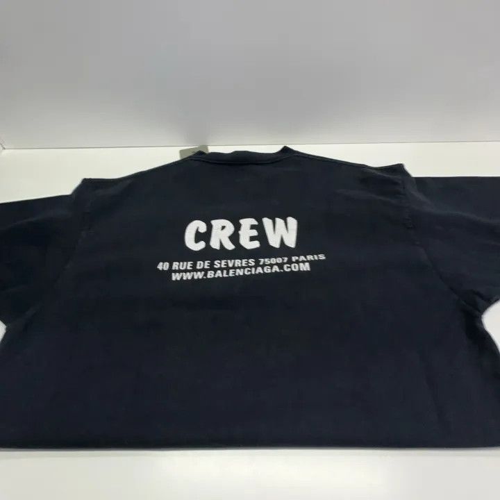 Balenciaga Balenciaga Balenciaga Crew Print Short Sleeve TShirt -2507 Size US S / EU 44-46 / 1 - 8 Thumbnail